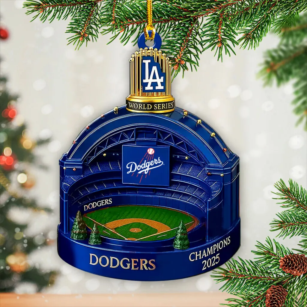 2025 World Series Champions Custom Shape 2-sided Acrylic Ornament V1 NAK NHT