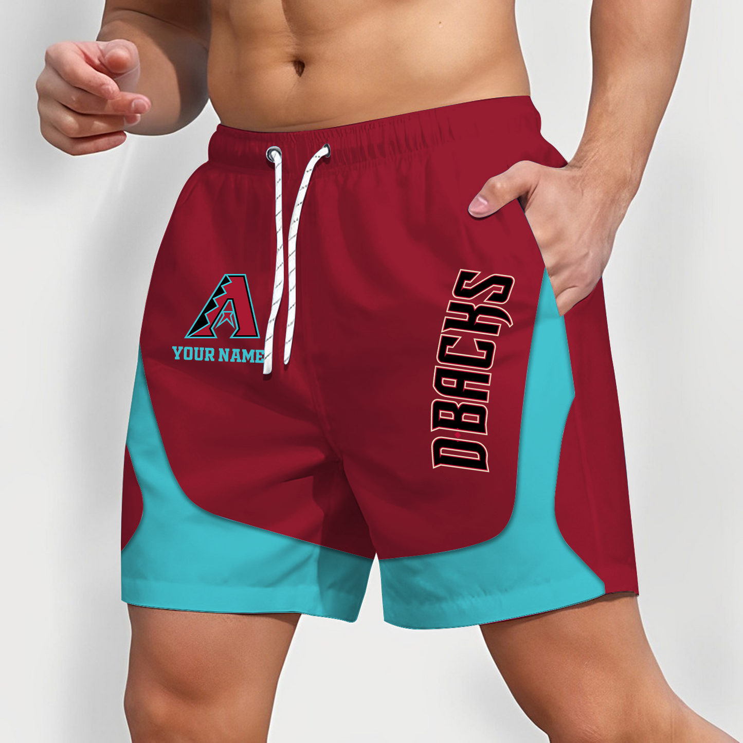 ARI x MLB Team Special Short Pants For Men Custom Name Gifts DATND TANTD