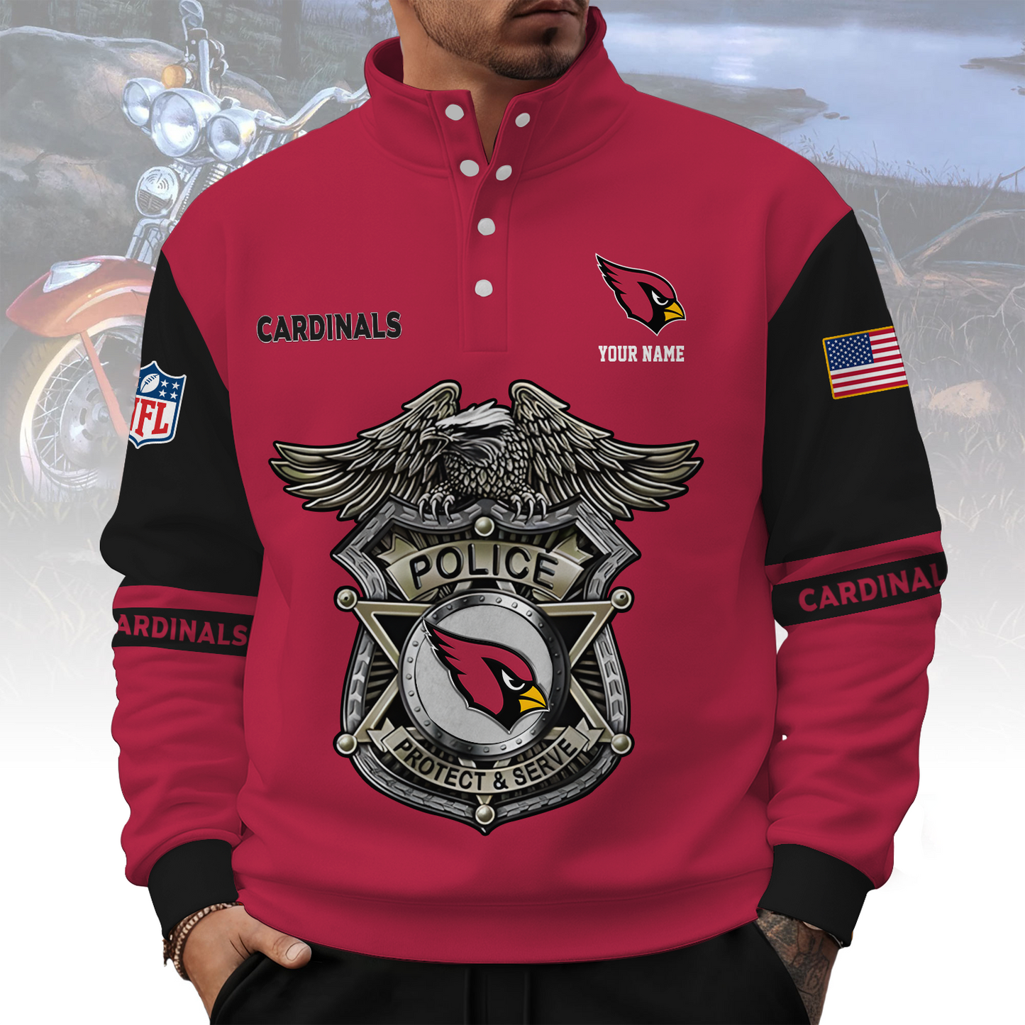 ARI x NFL Western Style Sweater With Buckles DatND ThuongNH