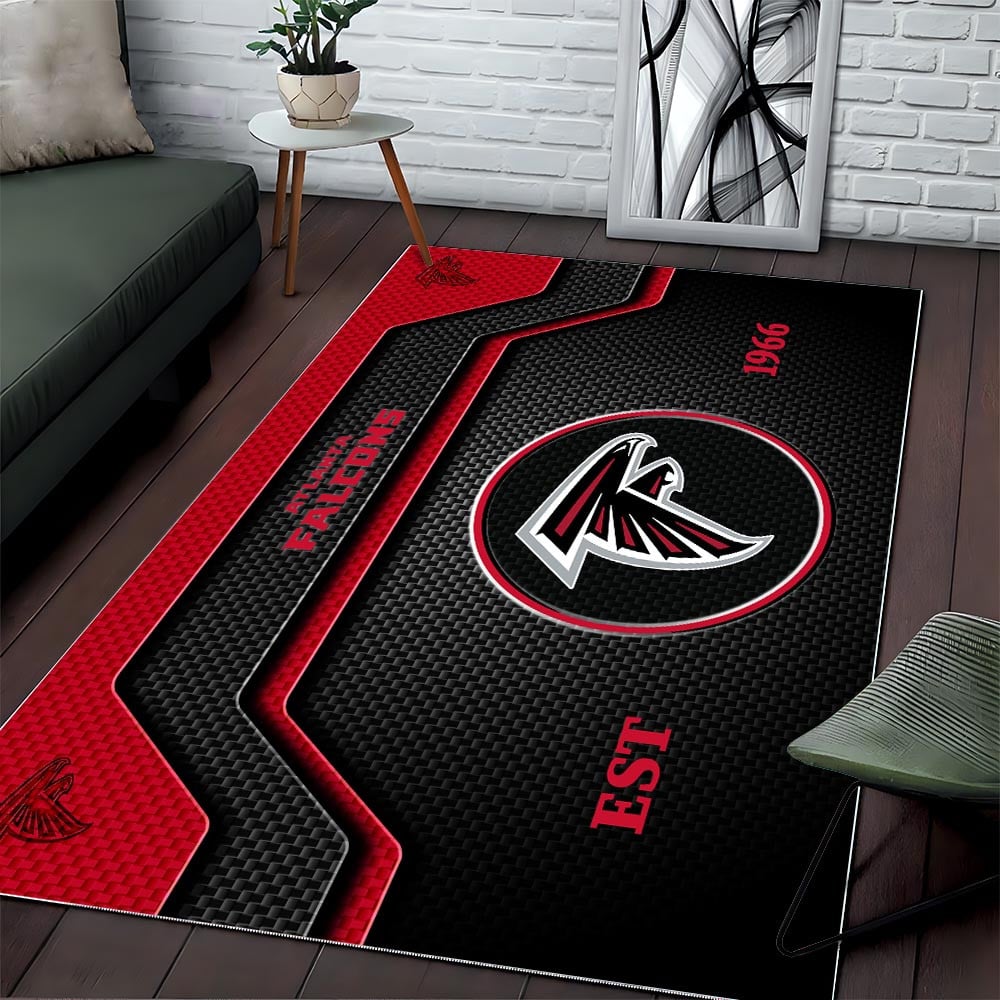 ATL x NFL Modern Sports Living Room Rug DatND DVT