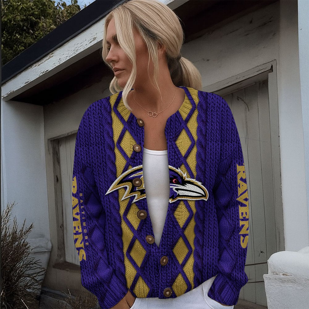 BAL x NFL Women's Cardigan Sweater DatND DVT
