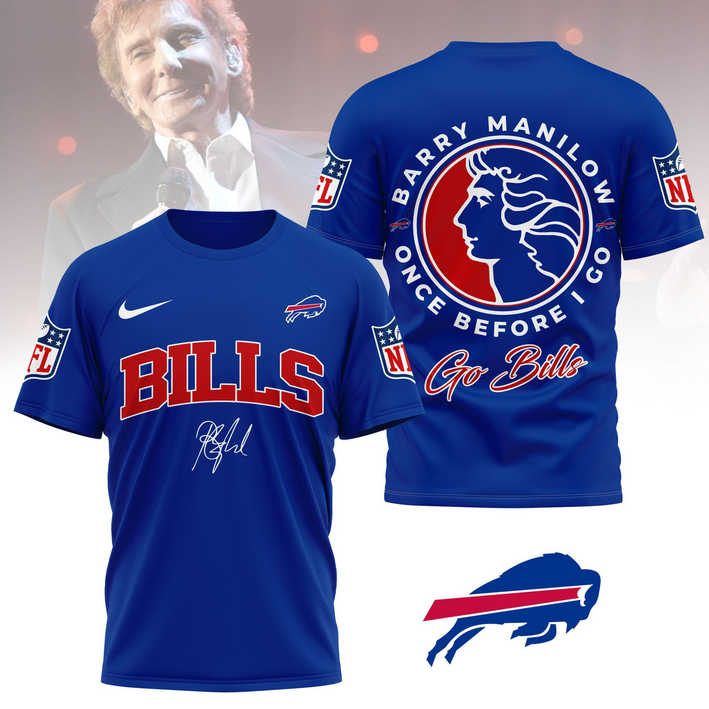 BB Premium NFL Barry Manilow Fan Shirt DDT CTND