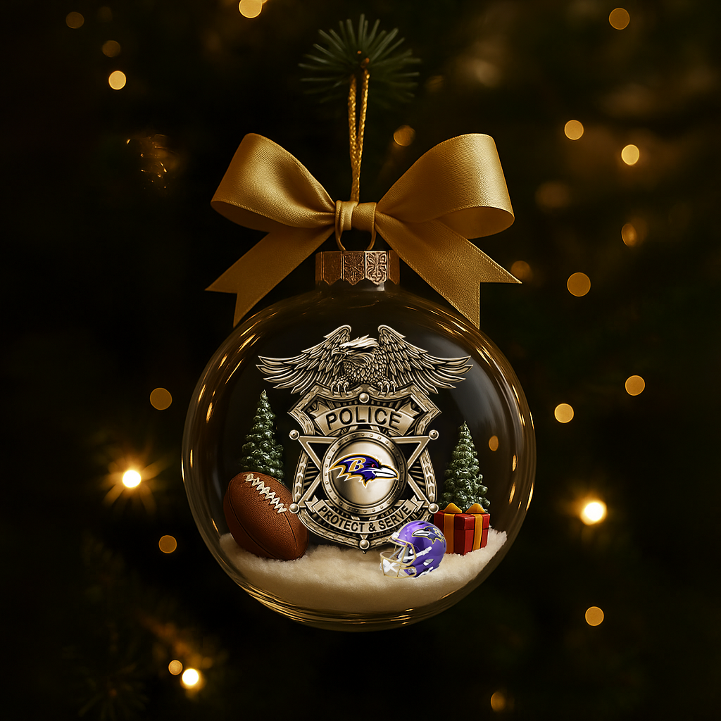 BR Premium Law Enforcement Appreciation Day Ornament DDT CTND