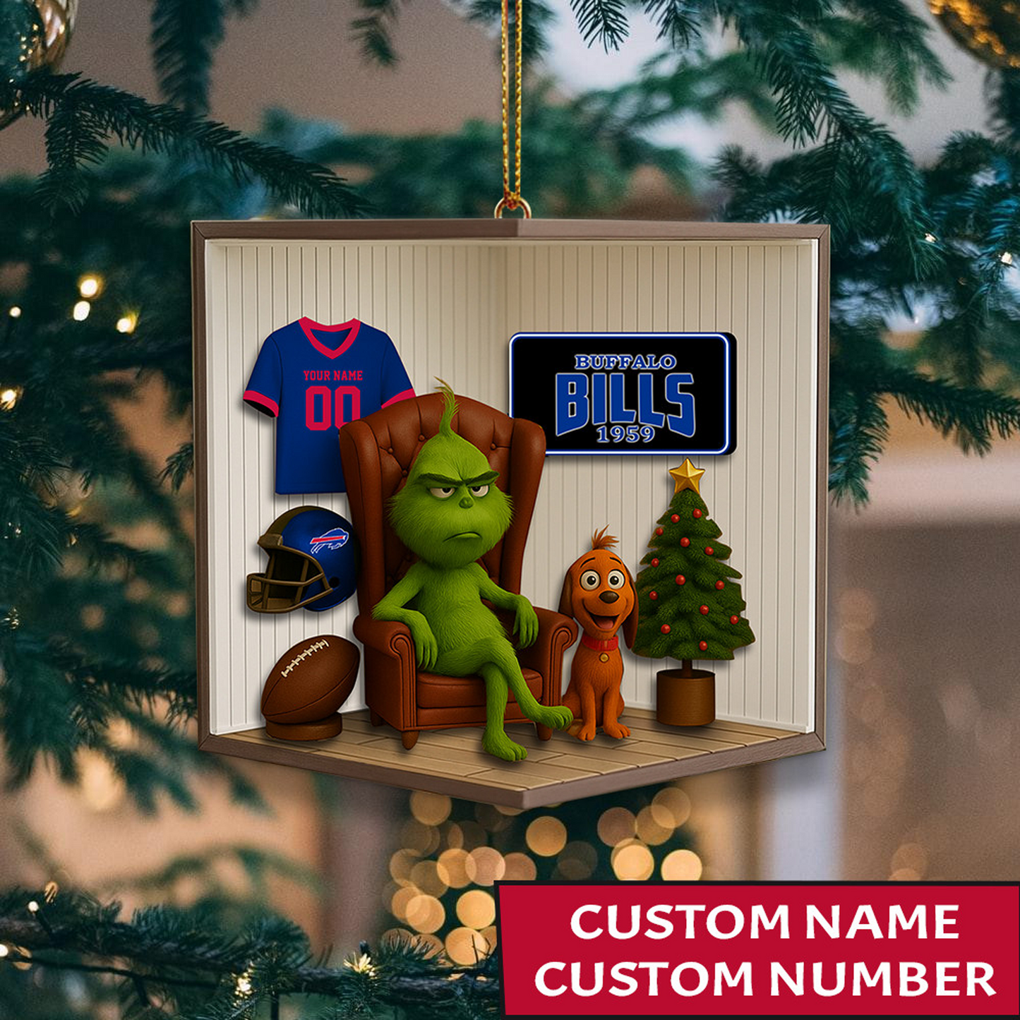 BUF x NFL Christmas Ornament DatND DVT