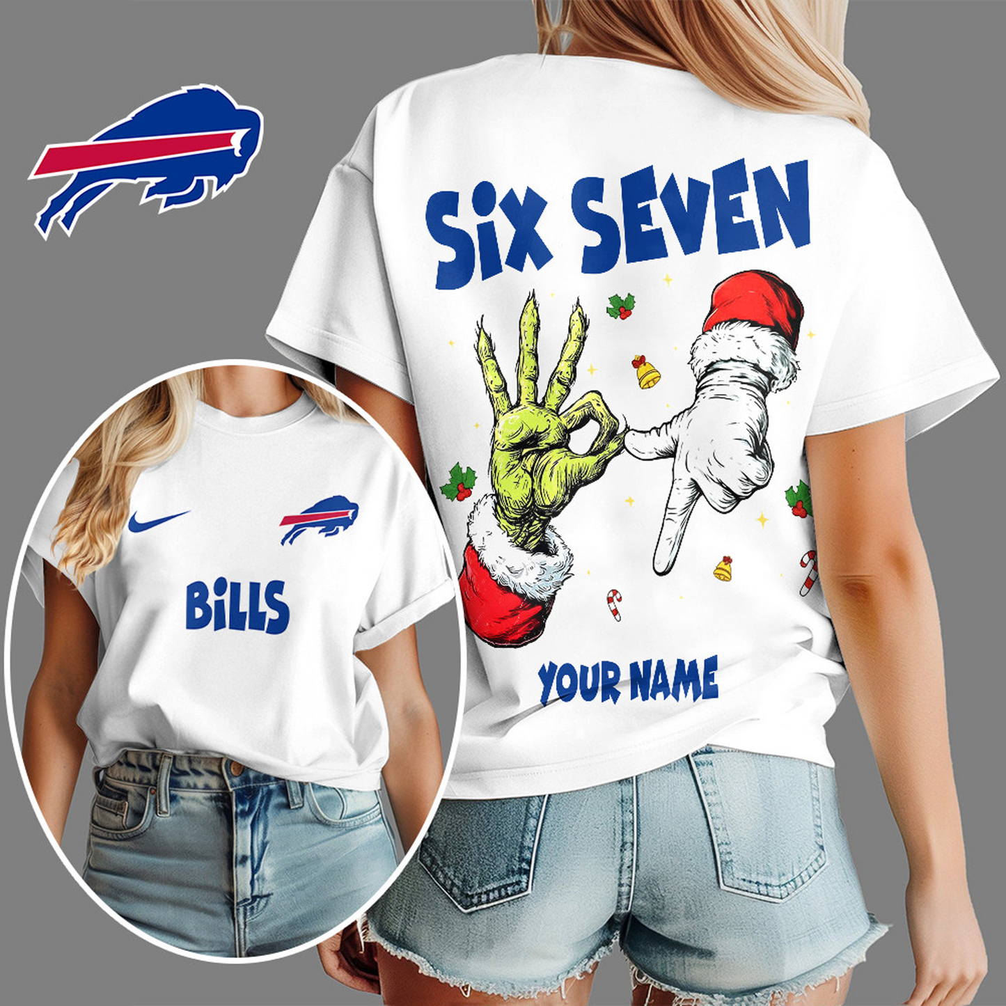 BUF x NFL Funny Six Seven Hot Trend Tshirt Custom Any Name DATND TANTD