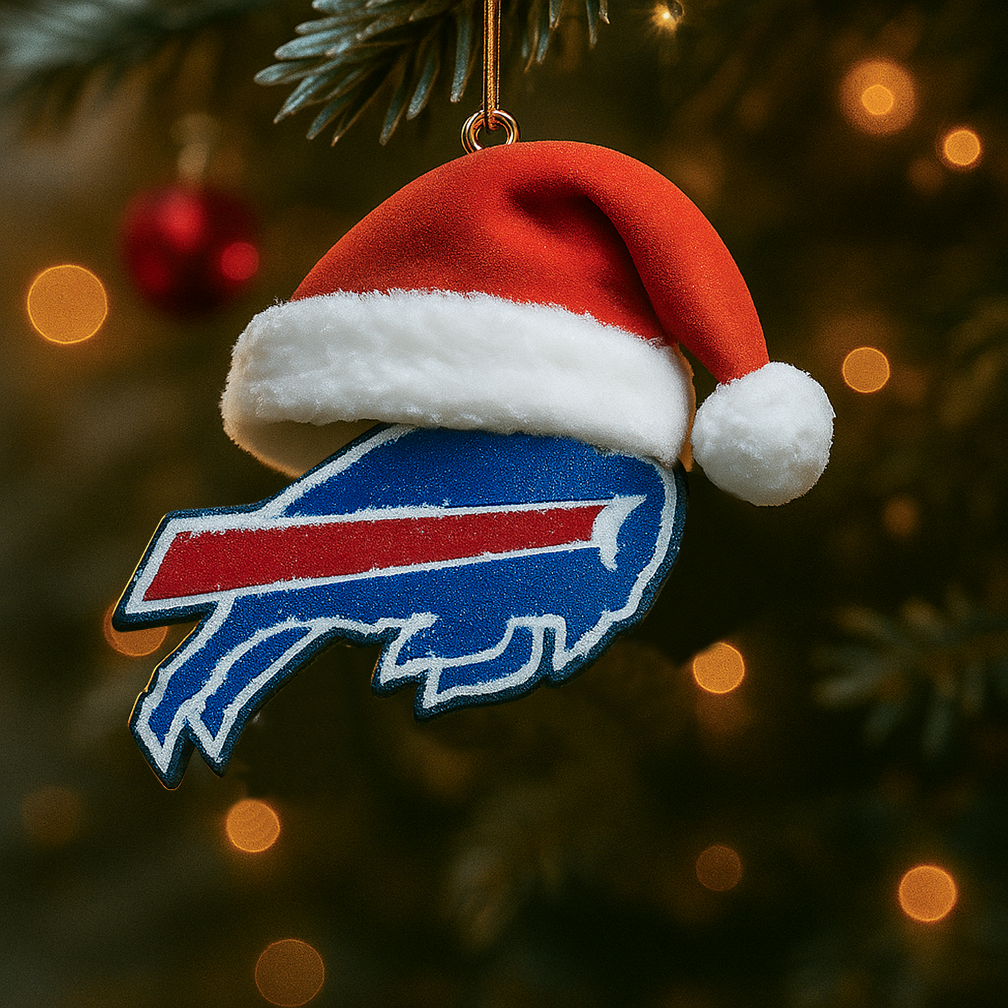 BUF x NFL Santa Hat Christmas Ornament 0811 DatND DVT