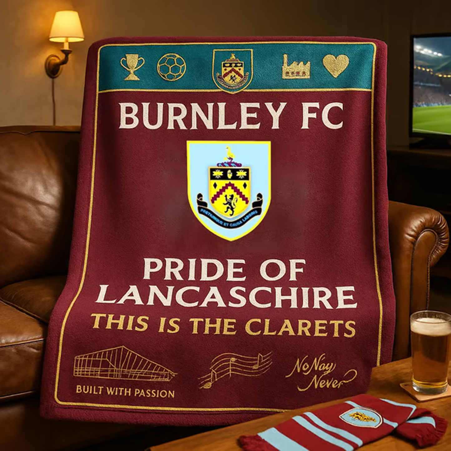BUR x EPL Football Glory Match Day Blanket DATND TANTD 081125