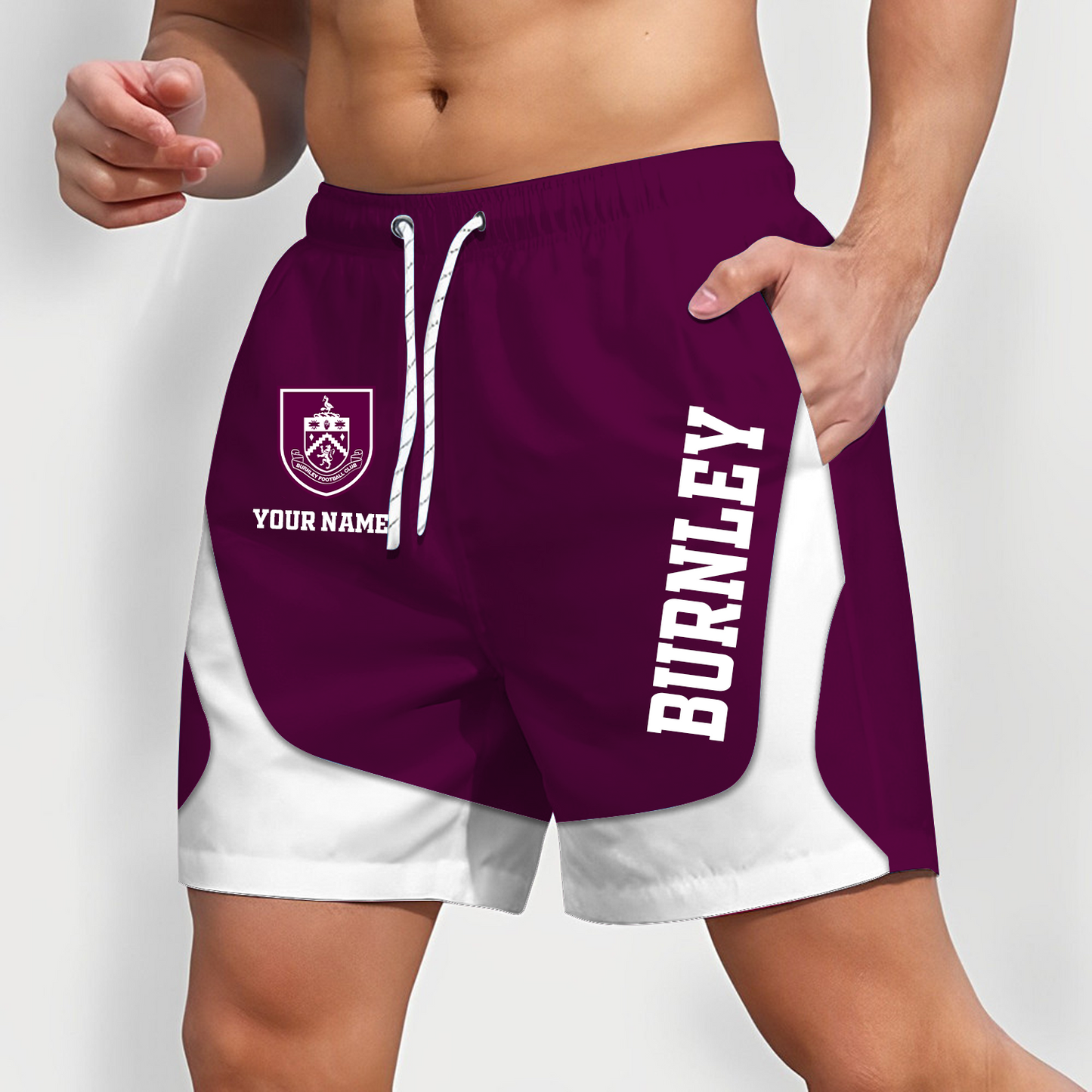 BUR x EPL Team Special Short Pants For Men Custom Name Gifts DATND TANTD