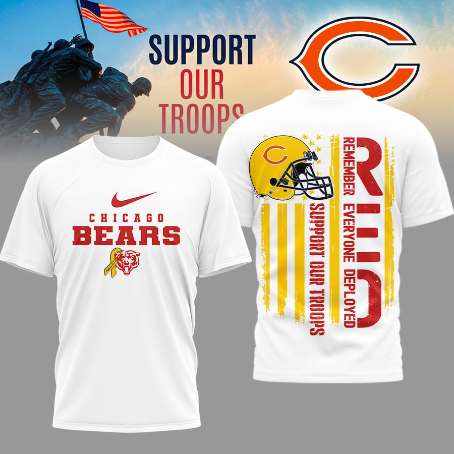 CHI Premium NFL Support Our Troops T-shirt DDT 101125 HLPHUONG
