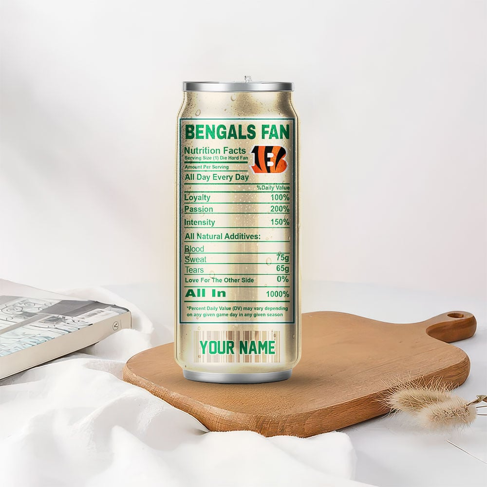 CIN Premium NFL Starbucks Energy Can Tumbler DDT NTL