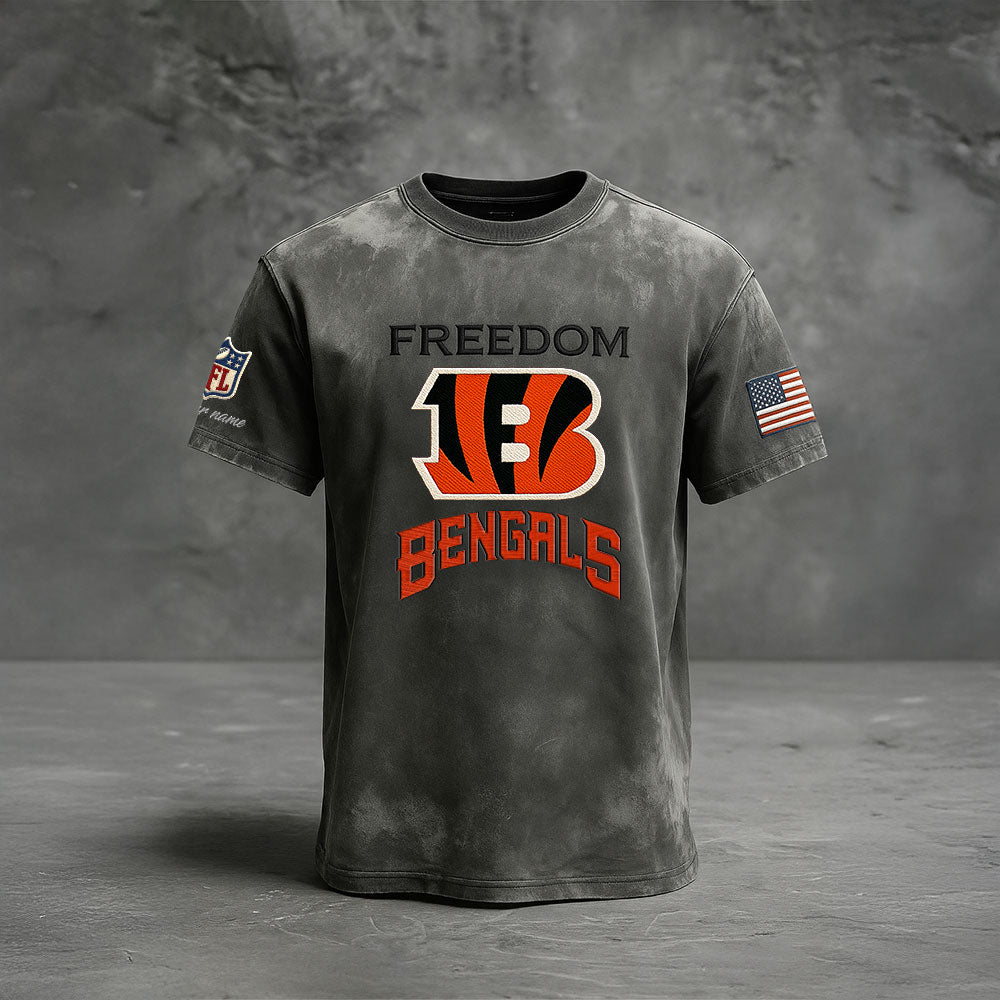 CIN Premium NFL The Freedom Washed Tee DatND DVT