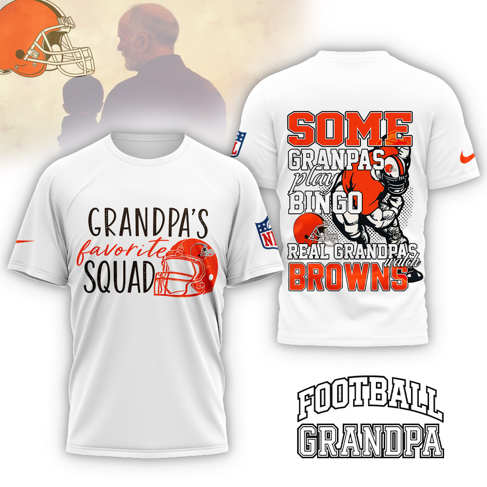 CLE NFL Real Grandpas 3D Shirt DDT 101125 HLPHUONG