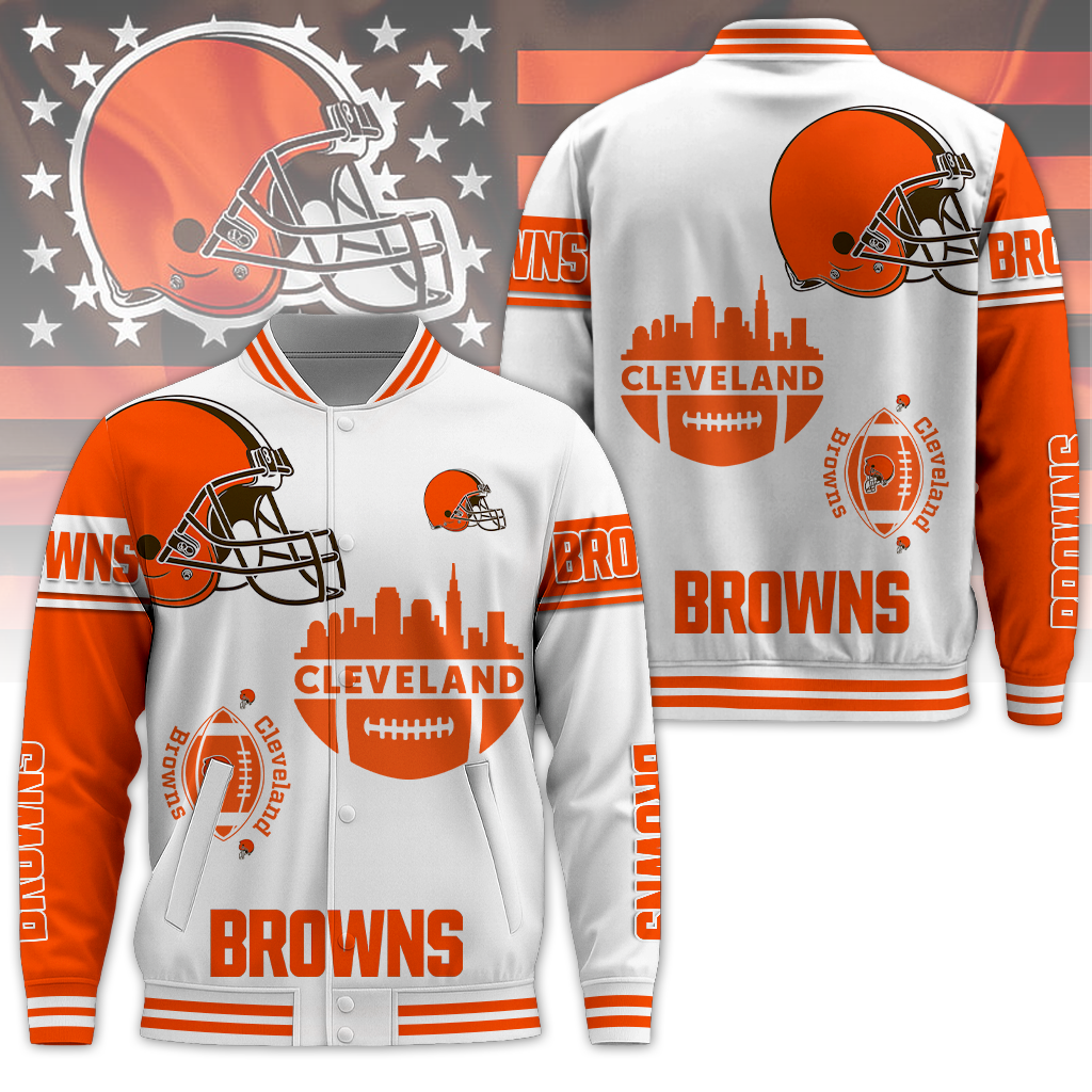 CLE Premium NFL 3D Graphic Varsity Jacket DDT 071125 NTL