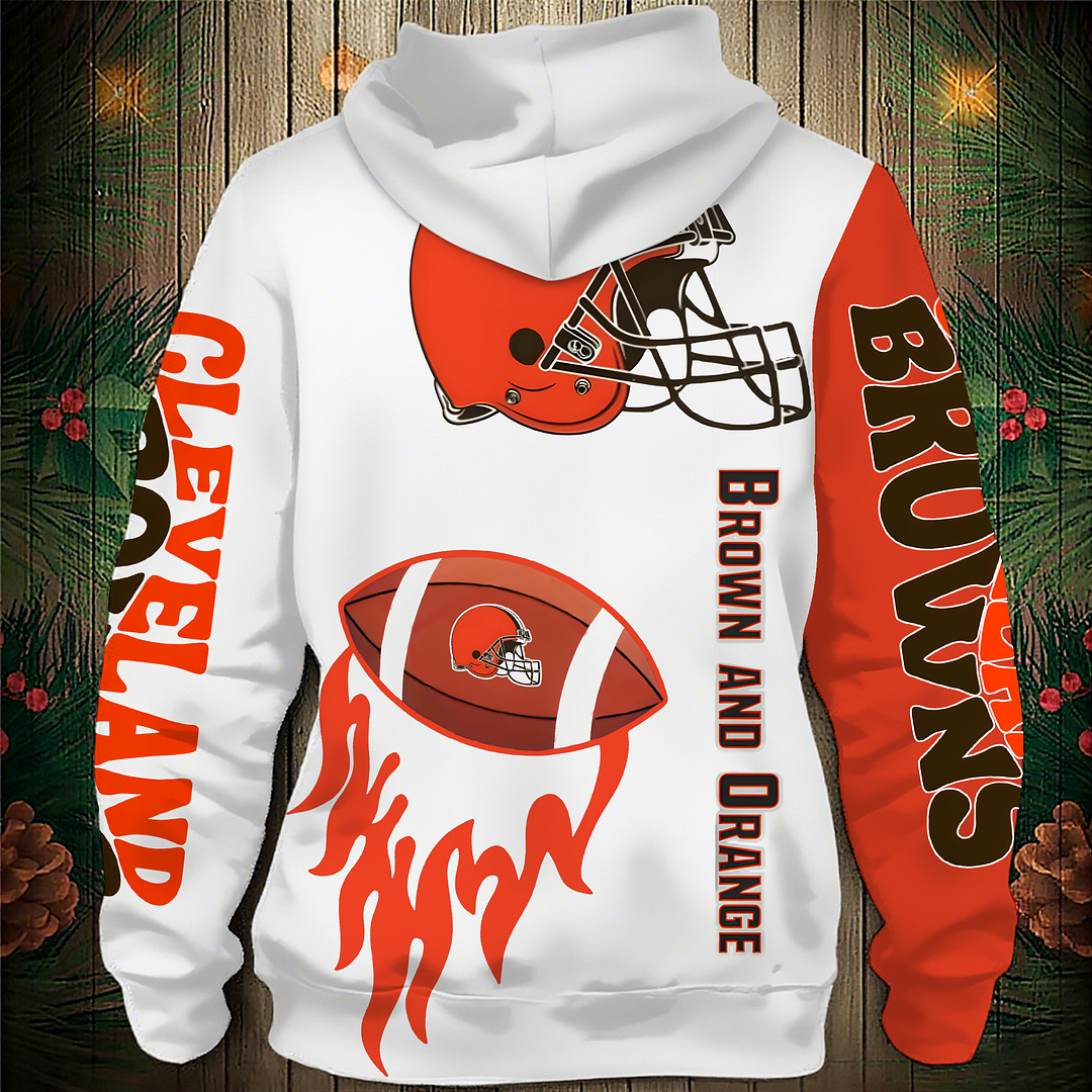 CLE Premium NFL V2 3D Graphic Hoodie DDT NTL