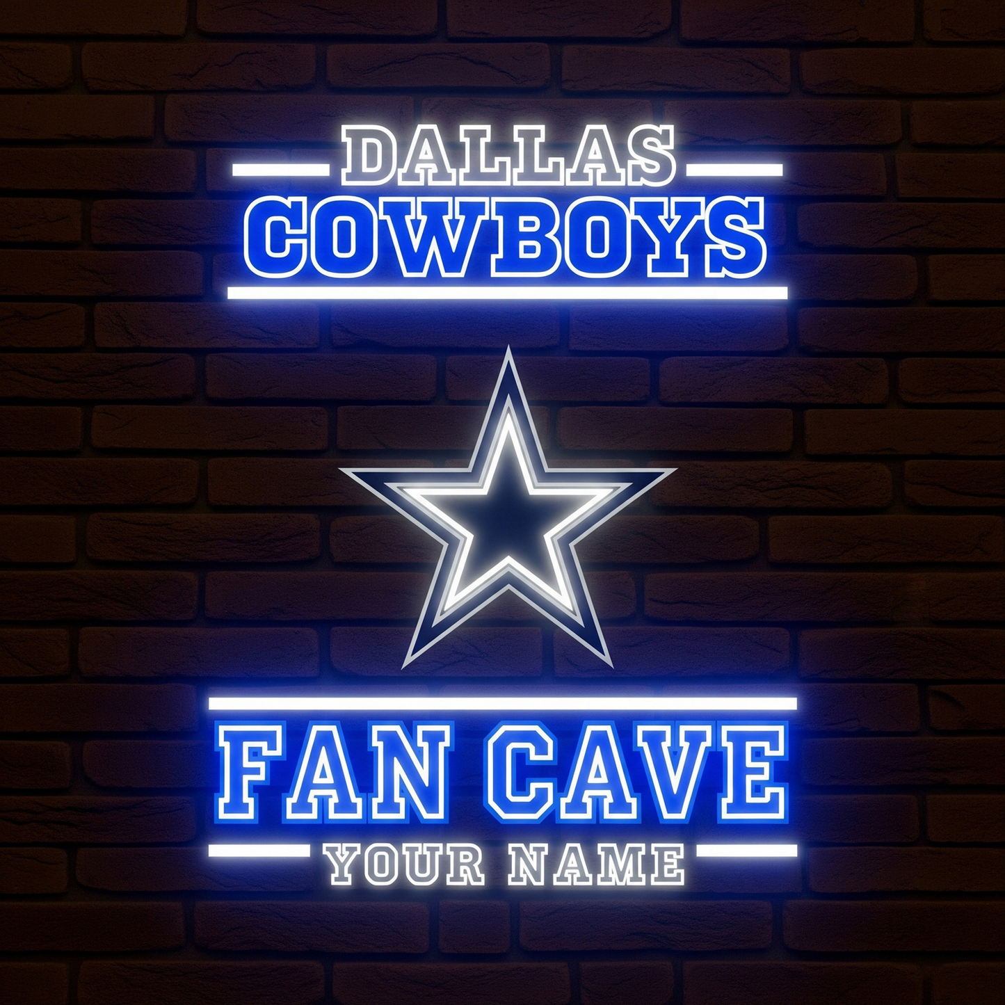 DAL x NFL PREMIUM LED LIGHT WALL DECOR DATND TANTD
