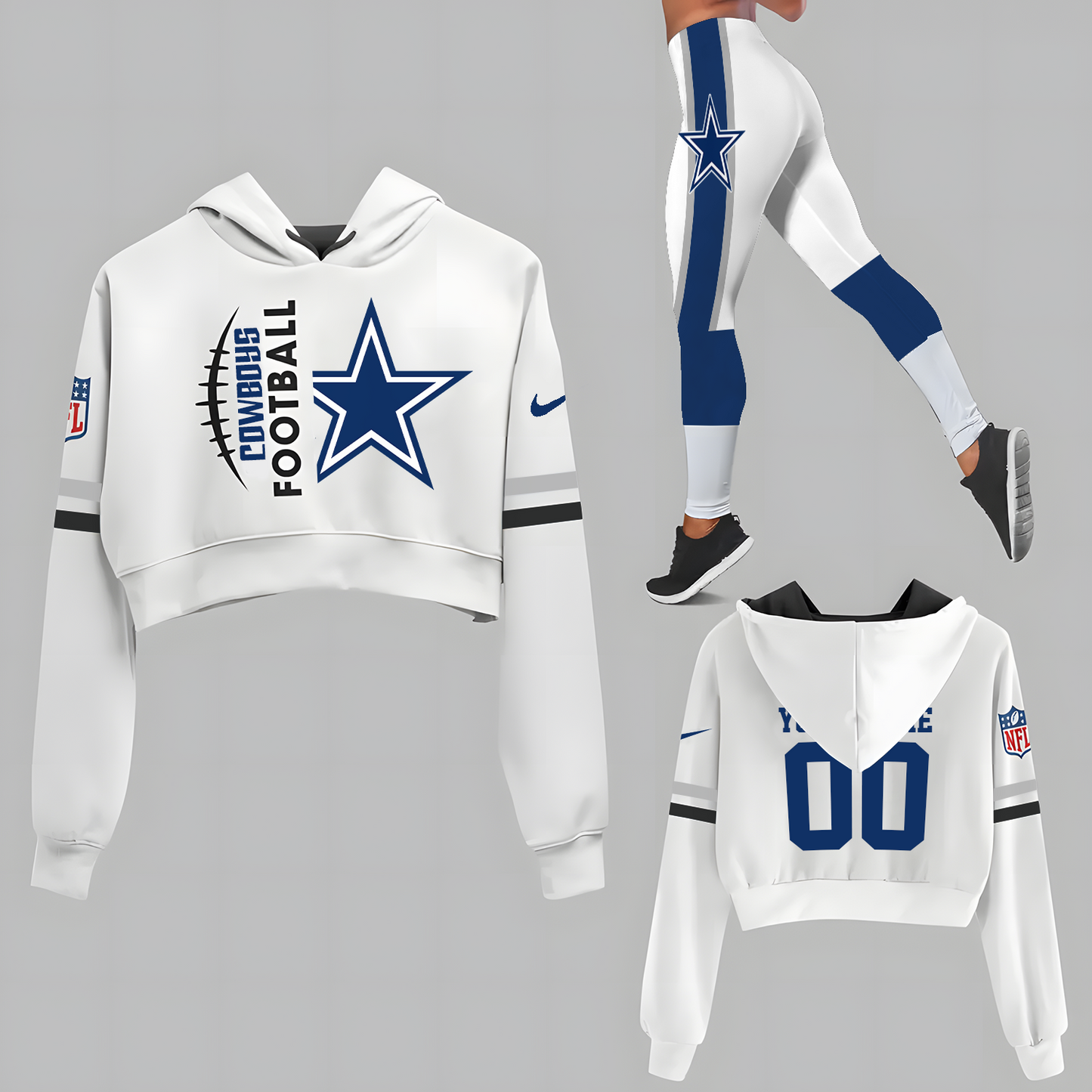 DAL x NFL Set Hoodie And Legging Workout DatND DVT