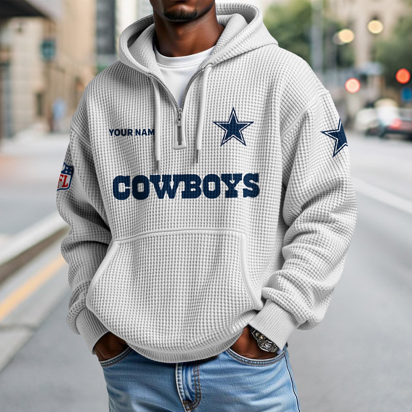 DAL x NFL Waffle Hoodie DatND DVT
