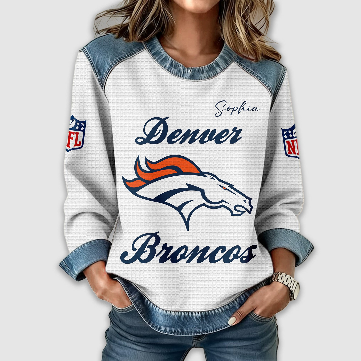 DB Premium NFL Print Casual Sweatshirt DDT CTND