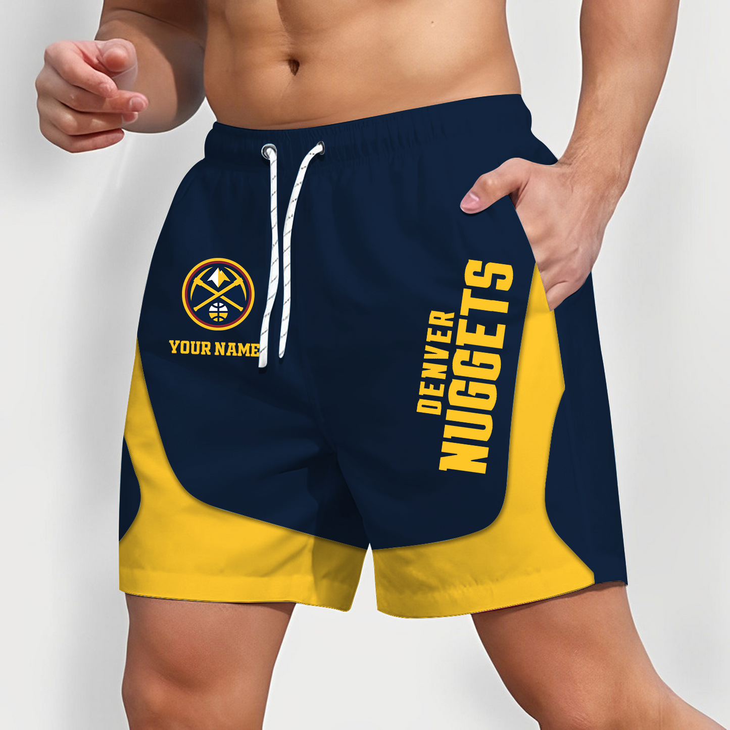 DEN x NBA Team Special Short Pants For Men Custom Name Gifts DATND TANTD