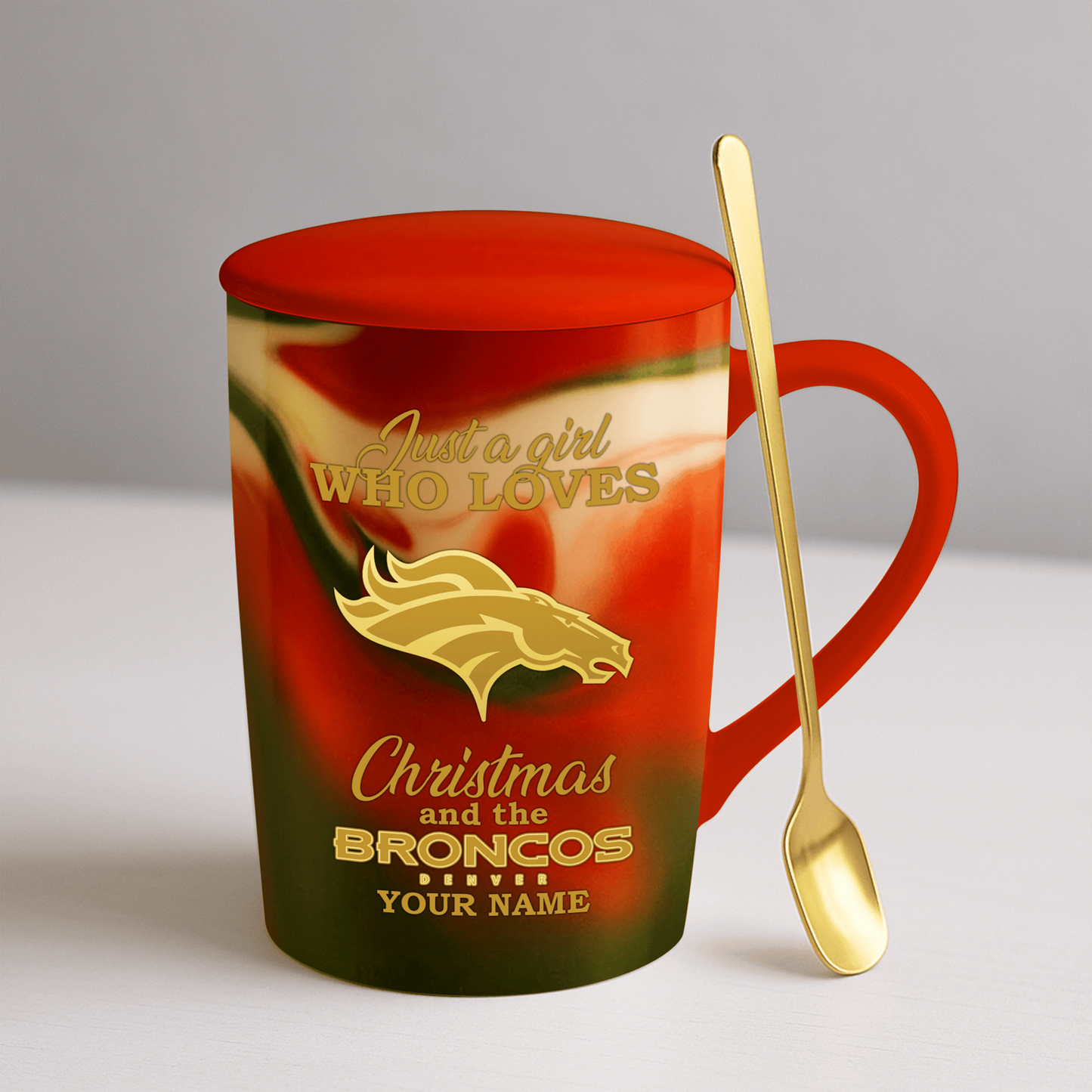 DEN x NFL Christmas Ceramic Cup DATND TANTD