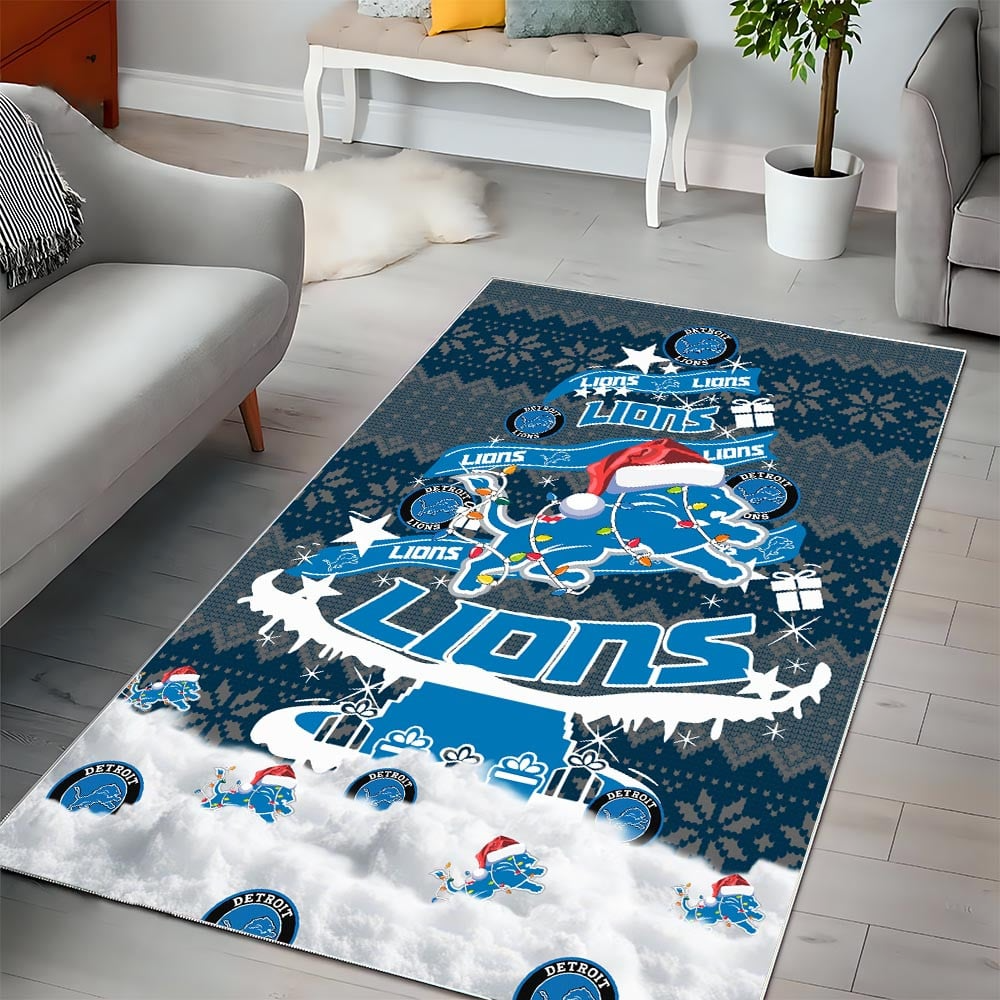 DL NFL Chrismas Carpet Rug DDT NTL