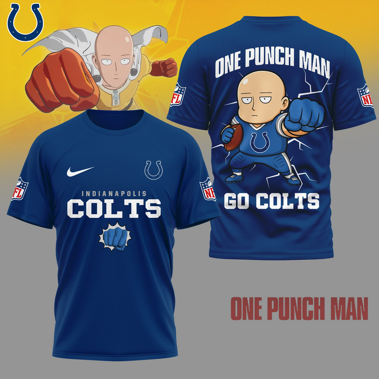 IC Premium NFL One Punch Man Fan 3D Shirt DDT NTL