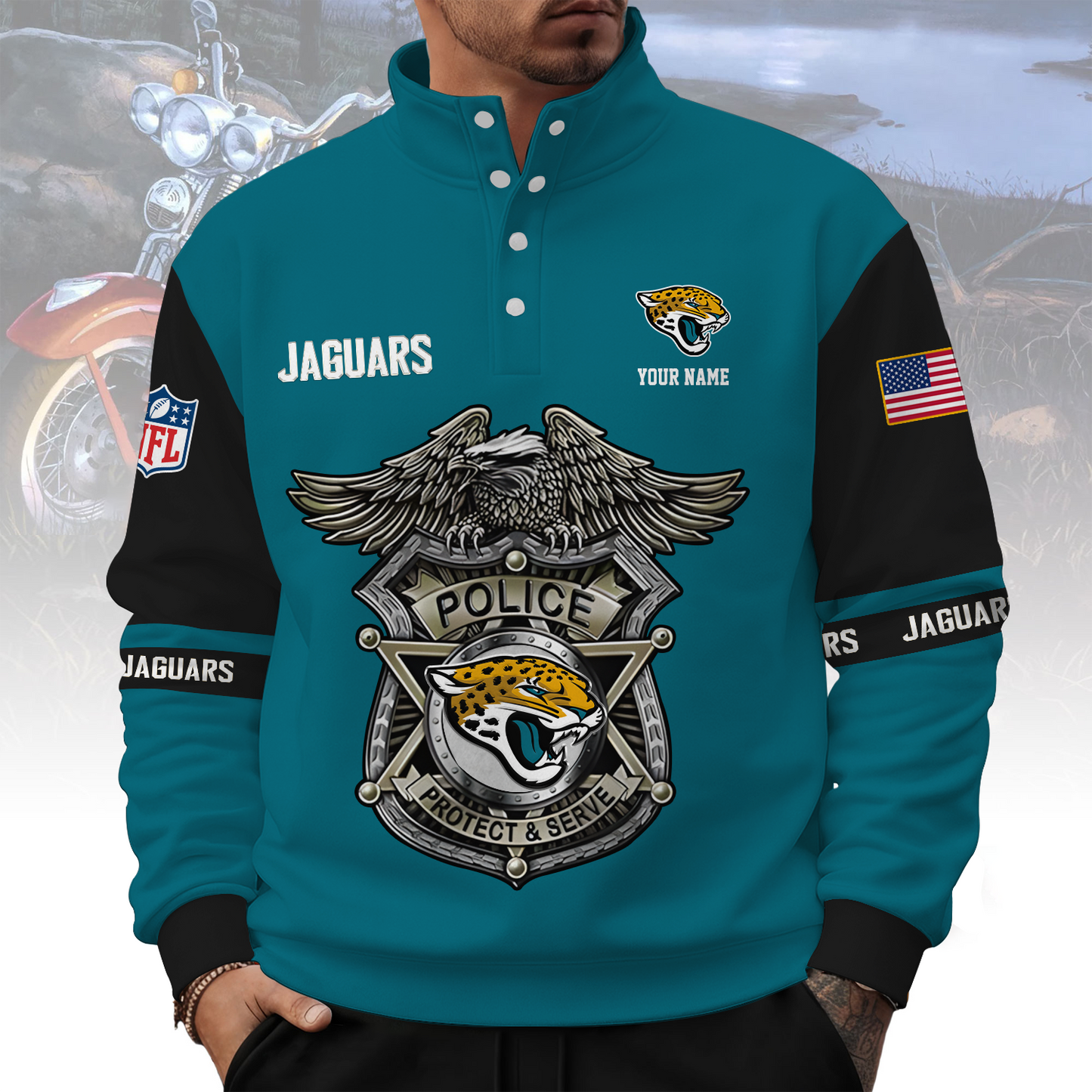 JAC x NFL Western Style Sweater With Buckles DatND ThuongNH