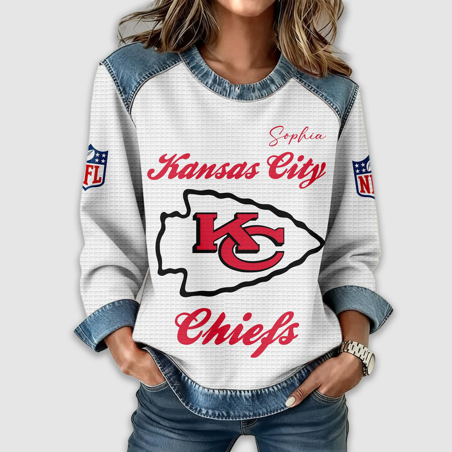 KCC Premium NFL Print Casual Sweatshirt DDT CTND