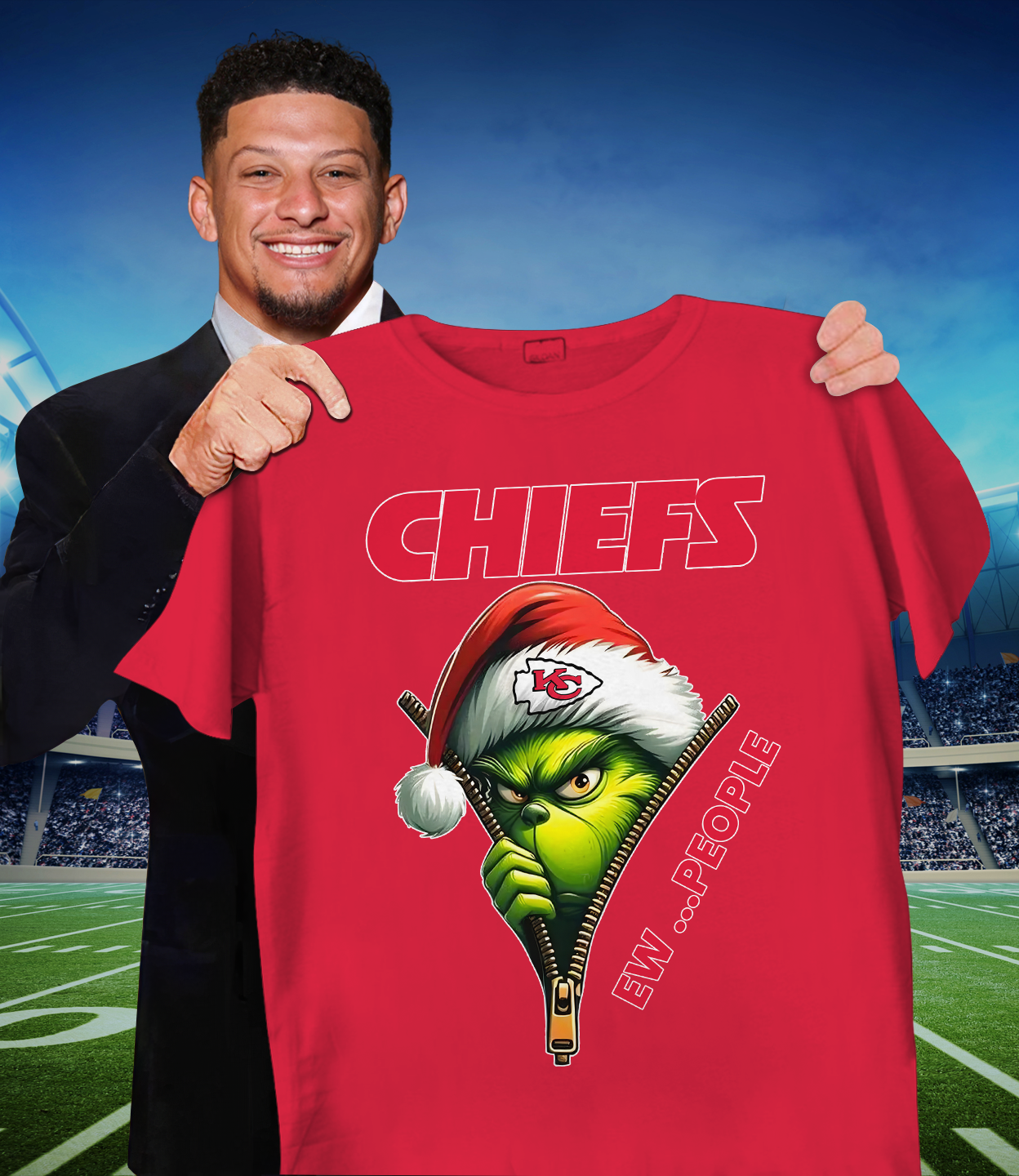 KCC x NFL Christmas T-Shirt DATND TANTD 151125