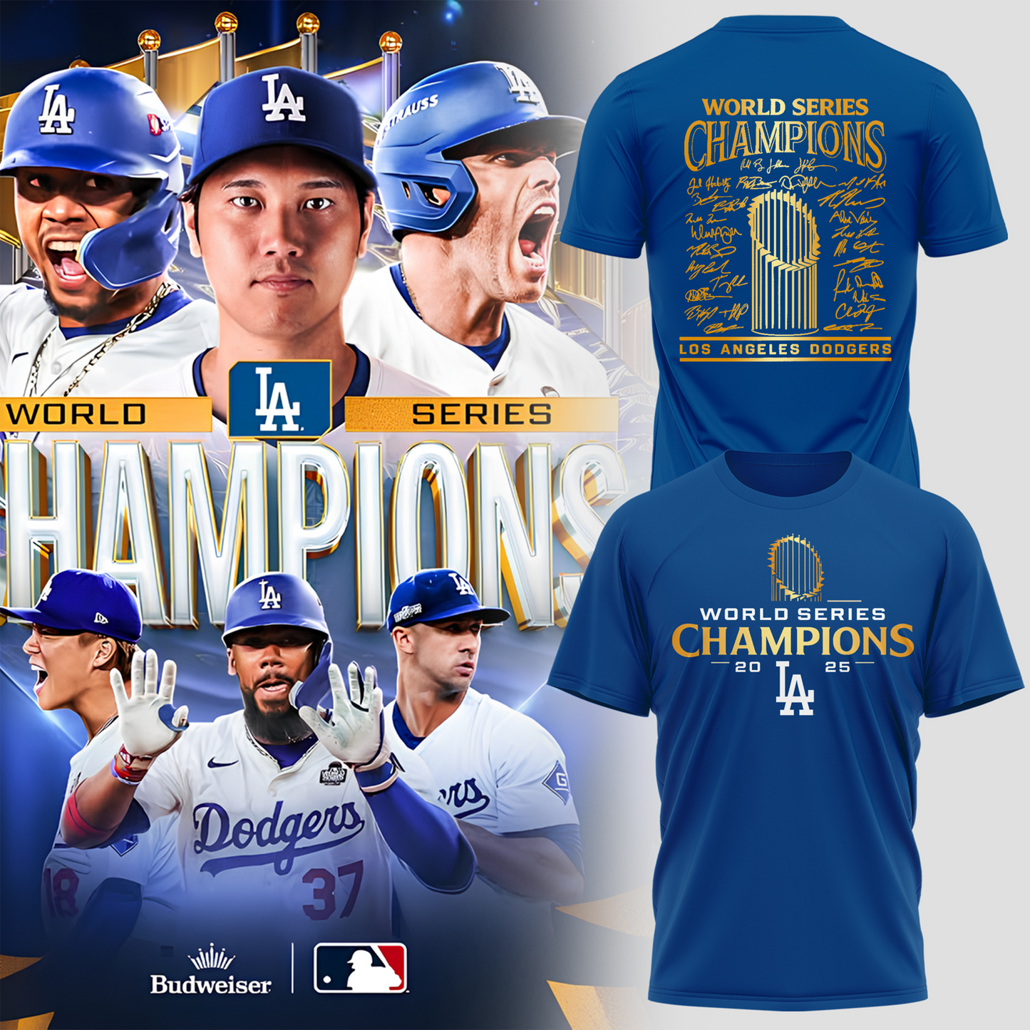 LAD x MLB 2025 World Series Champions 3D Shirt V4 DatND DVT