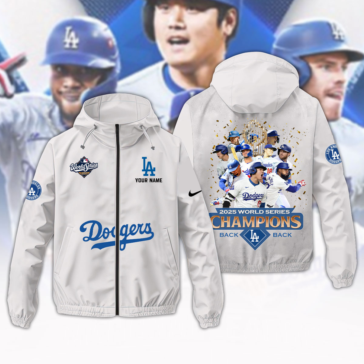 LAD x MLB 2025 World Series Champions Windbreaker Jacket V1 DatND DVT