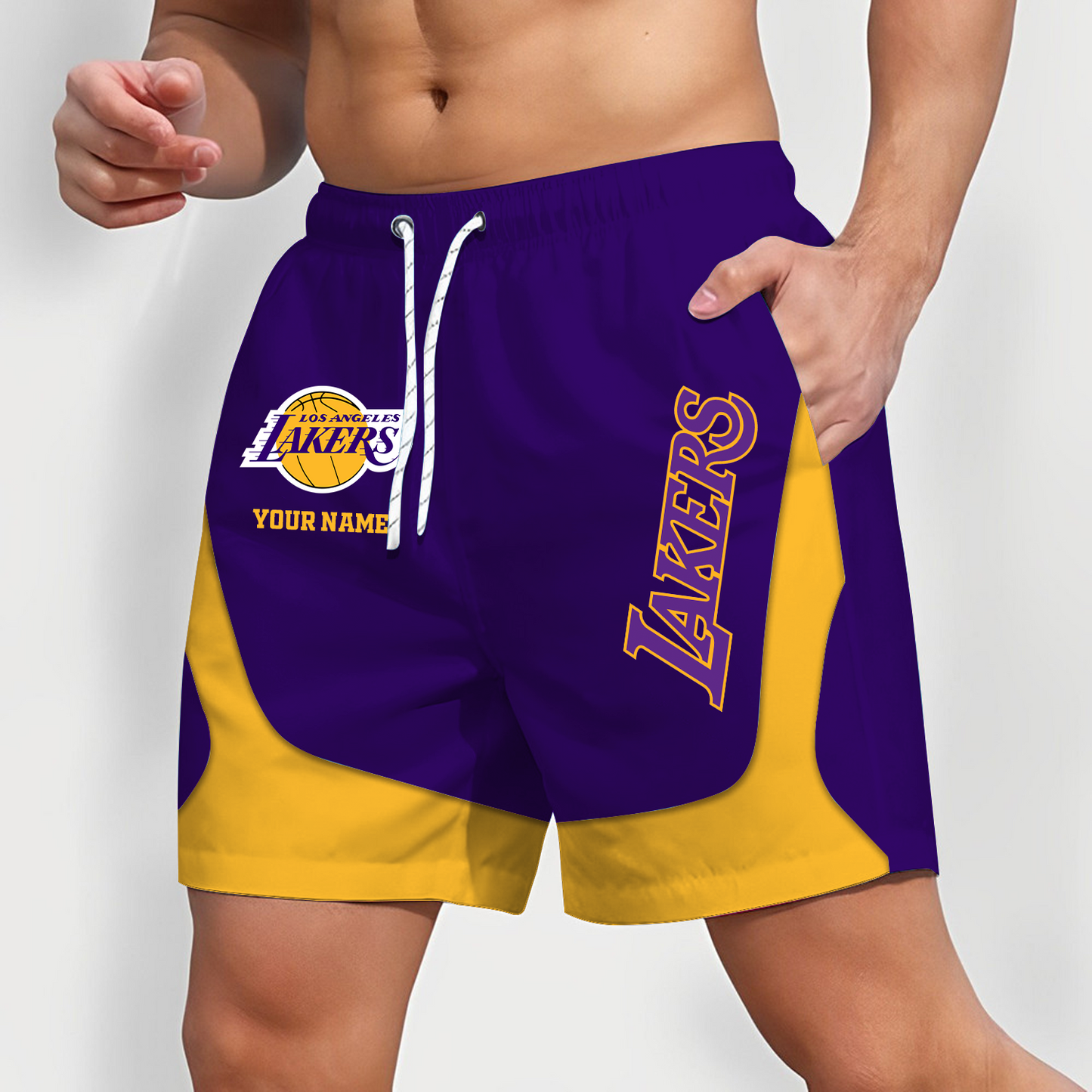 LAL x NBA Team Special Short Pants For Men Custom Name Gifts DATND TANTD