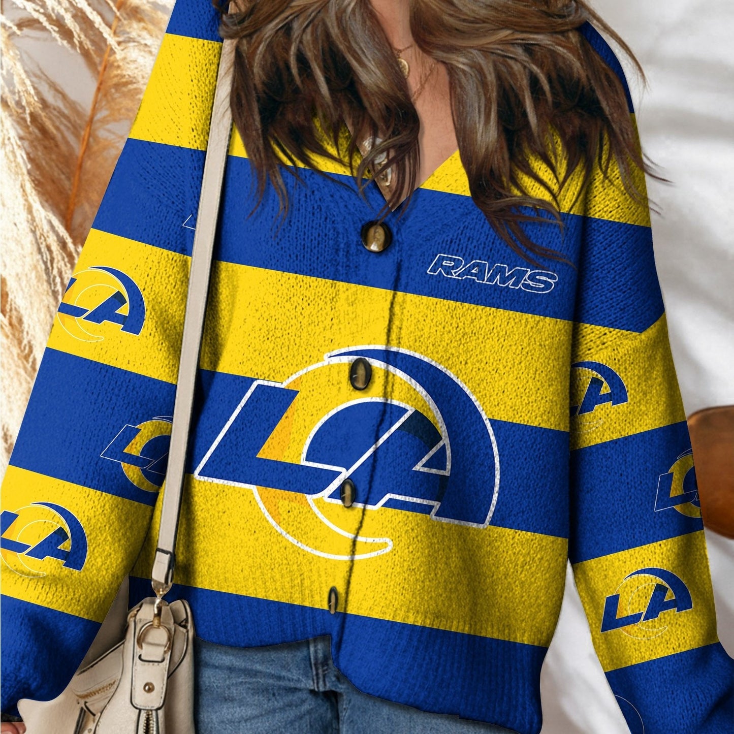 LAR x NFL Cardigan Sweatshirt With Button DatND DVT