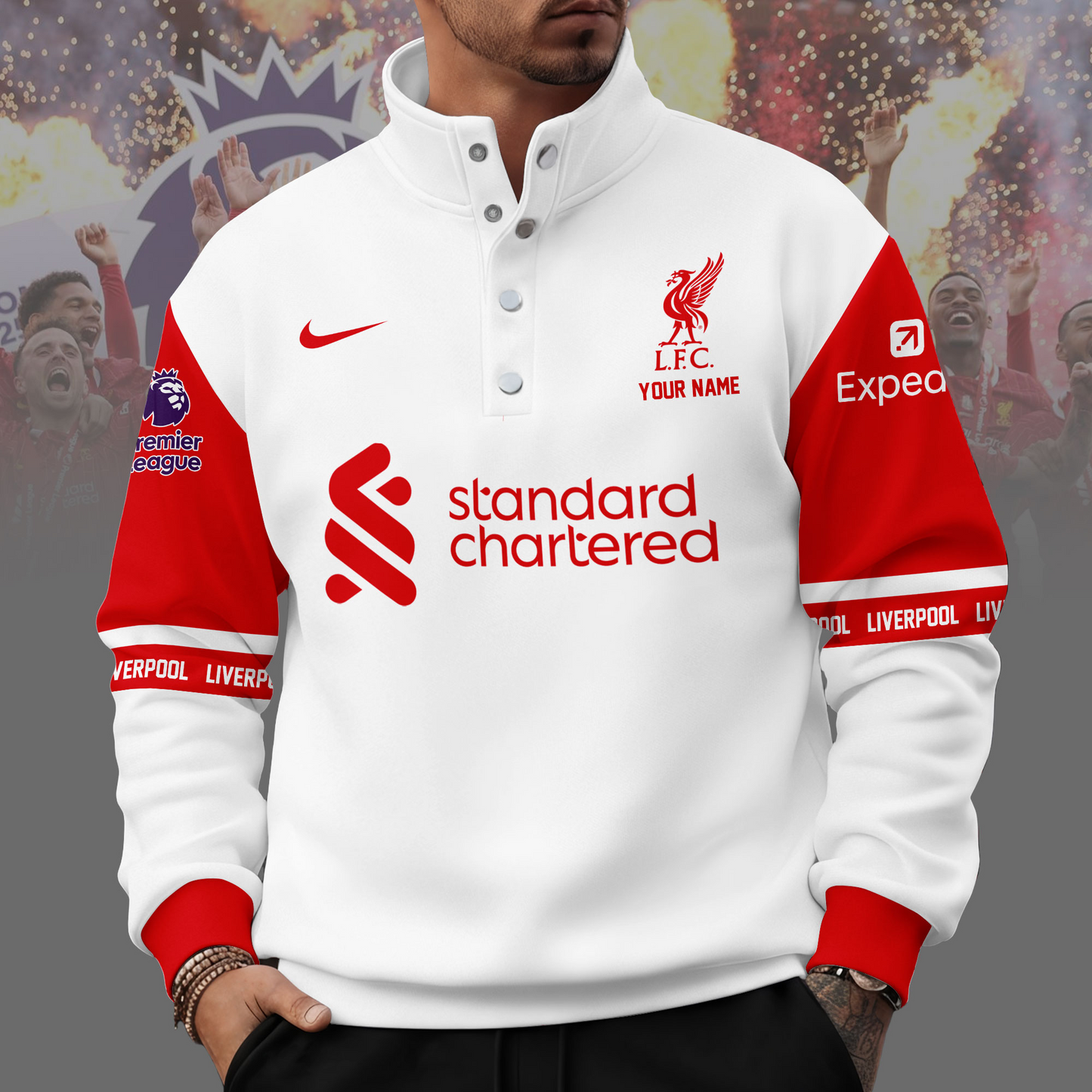 LIV x EPL Unisex Western Style Sweater With Buckles DDT 111125 NTL