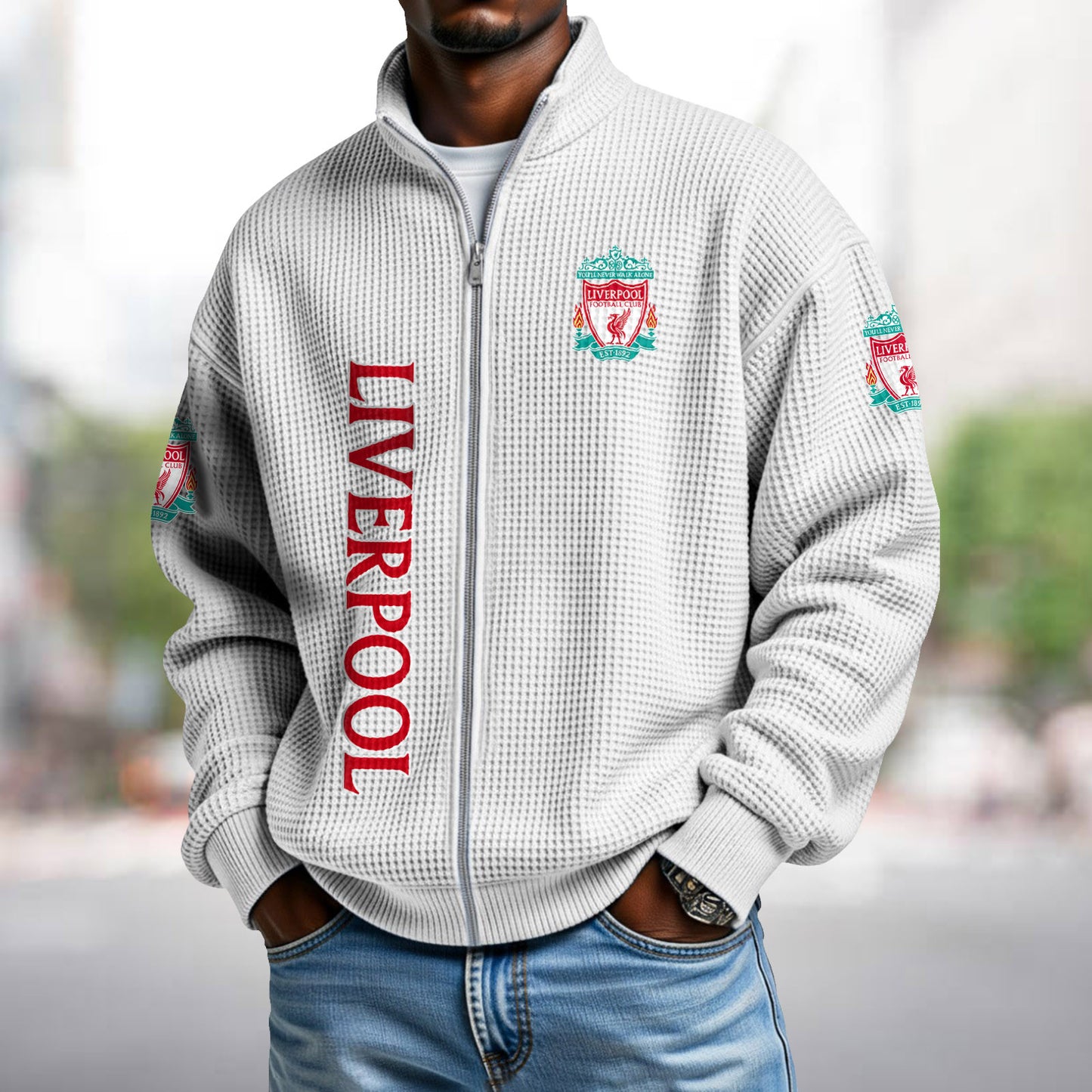 LIV x EPL Waffle Zip Up Sweatshirt DatND DVT