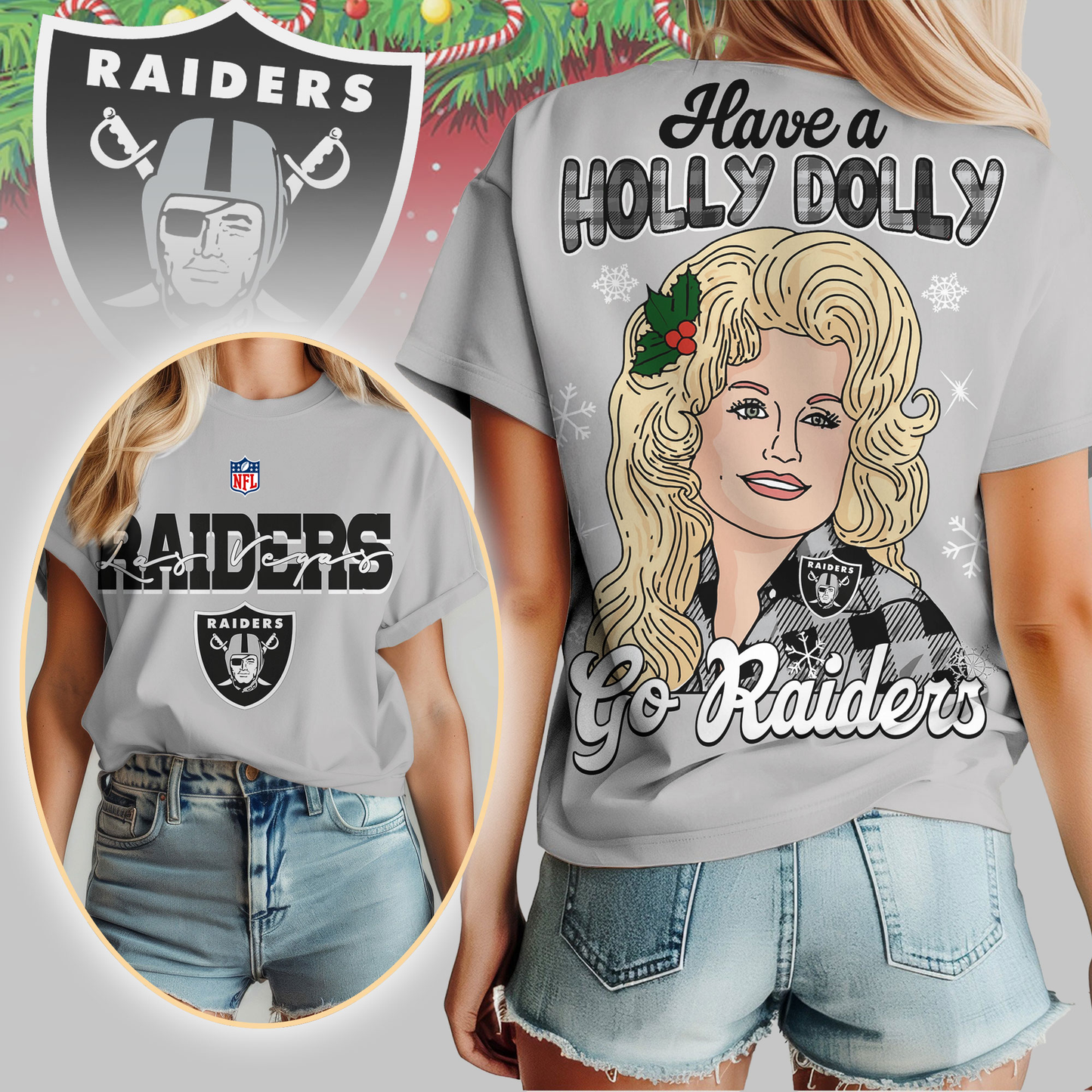 LVR Premium NFL Have A Holly Dolly Women Shirt DDT CTND