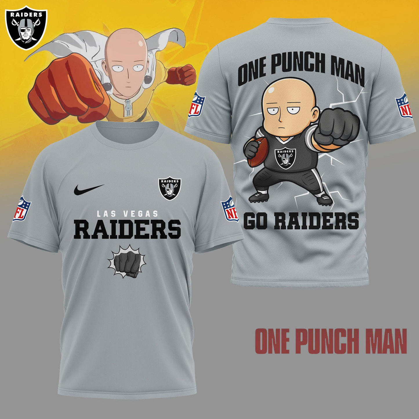 LVR Premium NFL One Punch Man Fan 3D Shirt DDT NTL