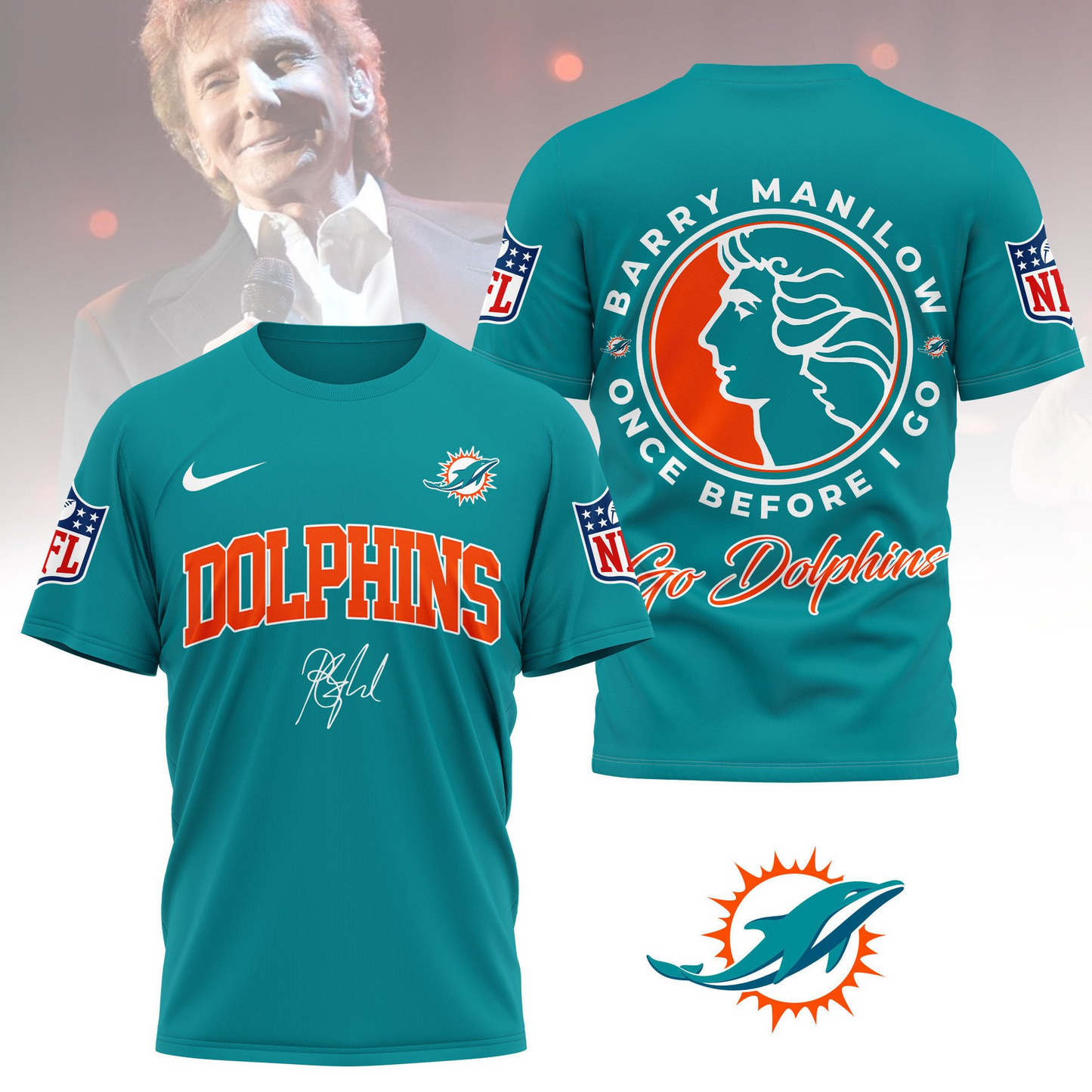 MD Premium NFL Barry Manilow Fan Shirt DDT CTND