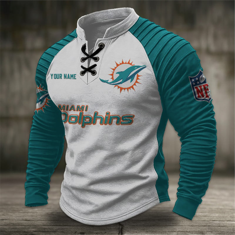 MD x NFL Men Stand Collar Long Sleeve Top DDT CTND