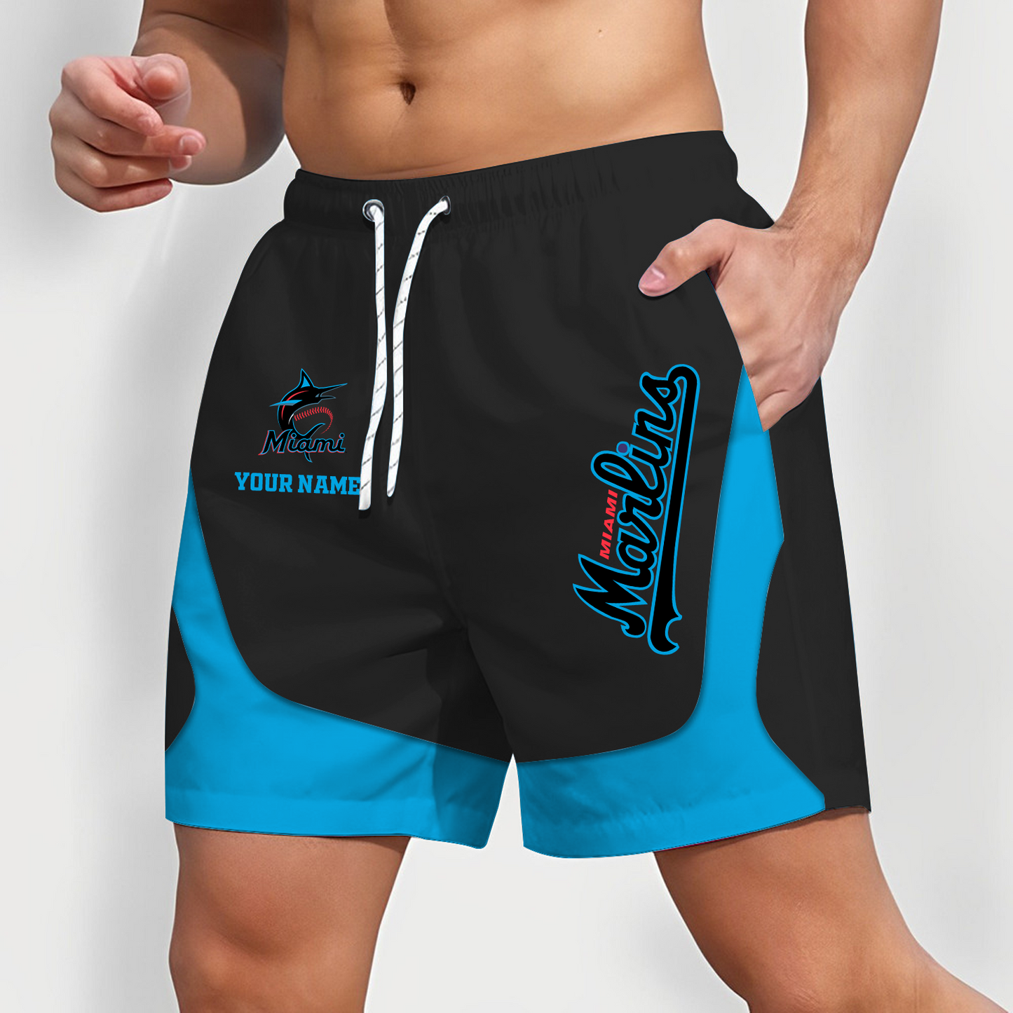 MIA x MLB Team Special Short Pants For Men Custom Name Gifts DATND TANTD