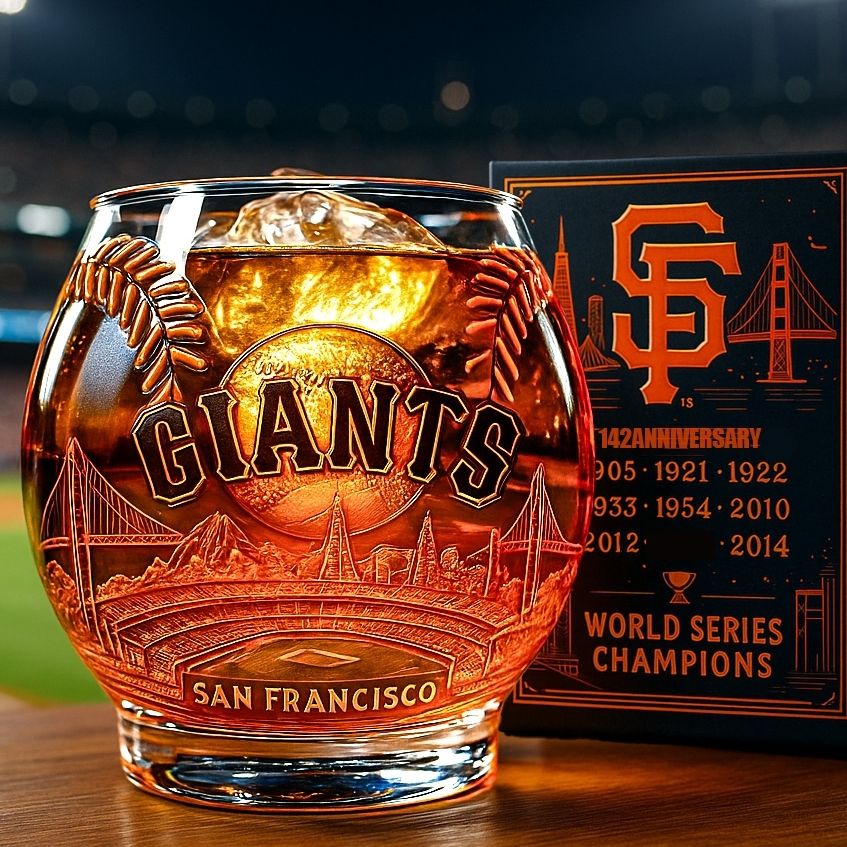 MLB TeamSan Francisco Giants Whiskey Glass V1 NAK