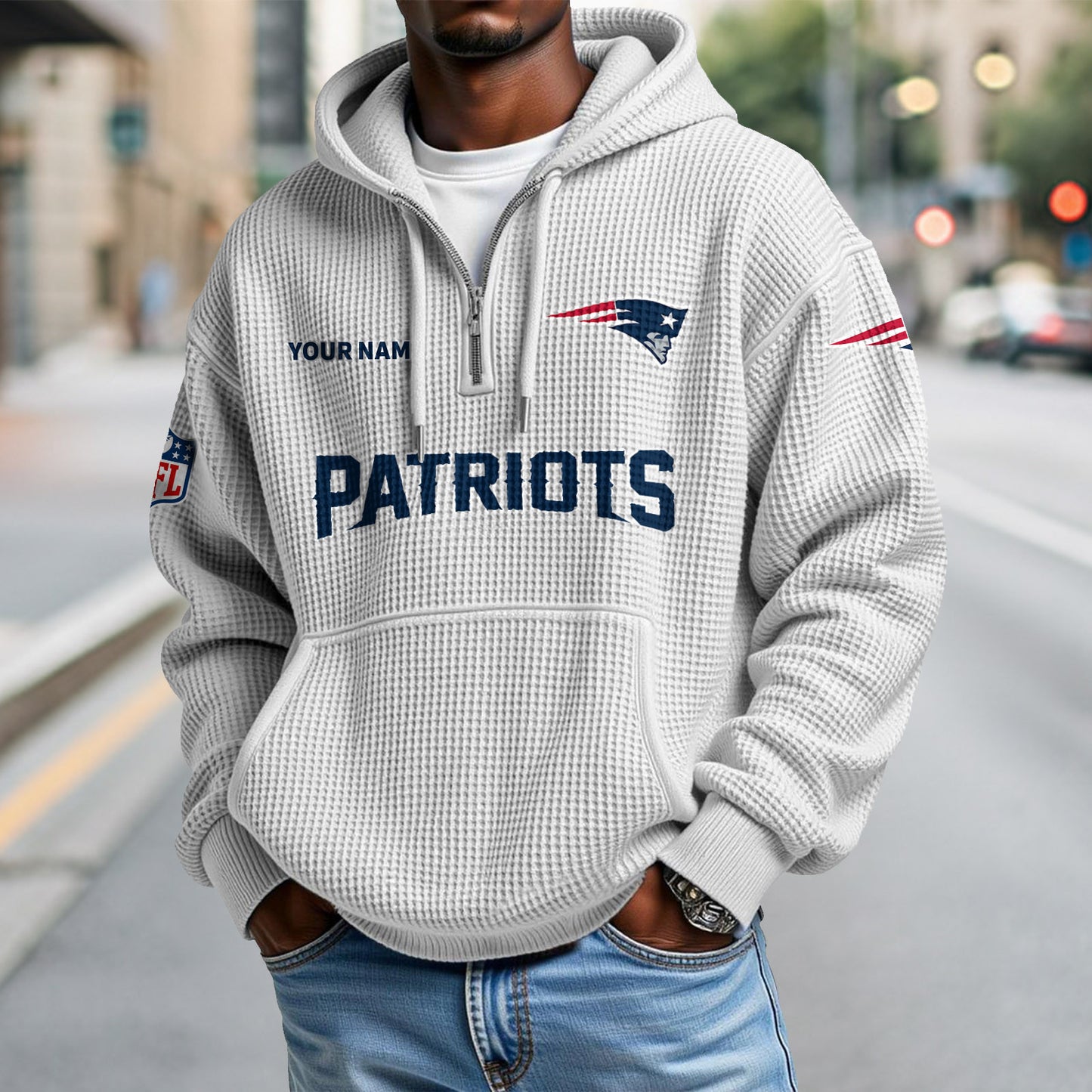 NE x NFL Waffle Hoodie DatND DVT