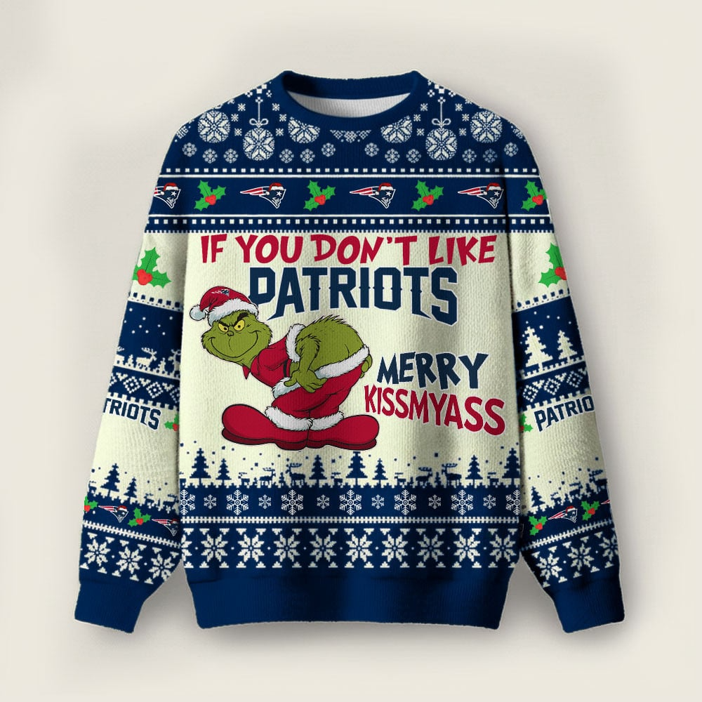 NEP Premium NFL Merry Kissmyass Ugly Sweater DDT CTND