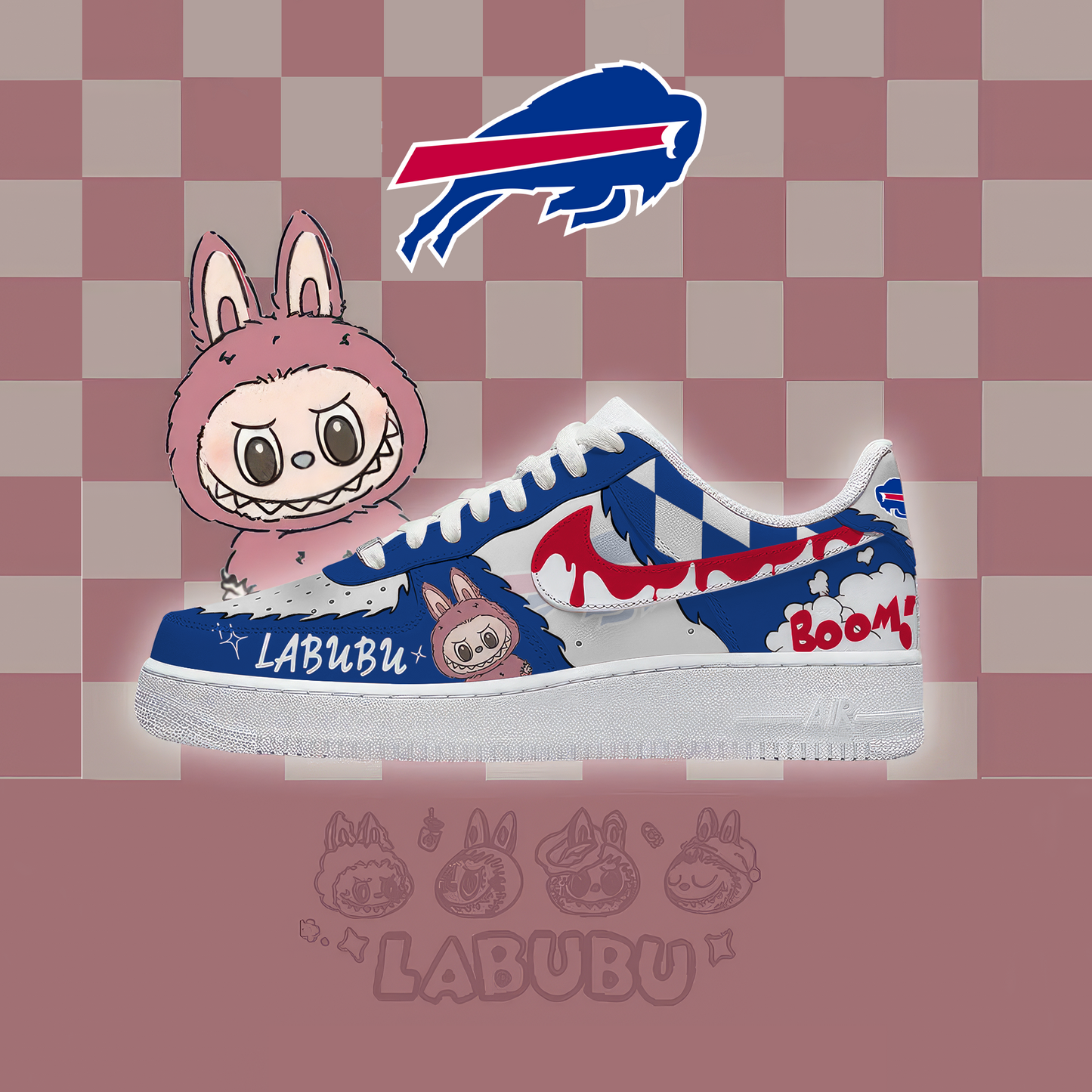 NFL BB x Labubu Premium AF1 Sneaker DDT CTND
