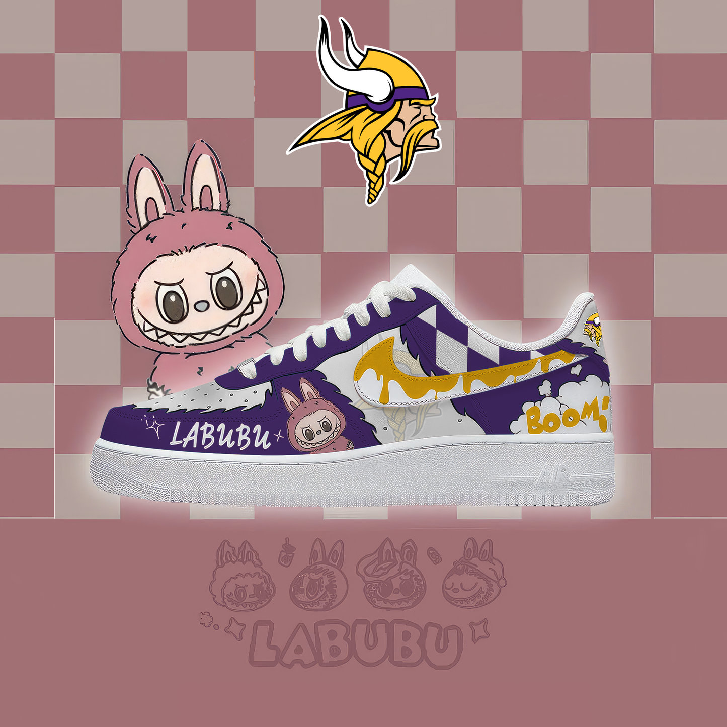 NFL MV x Labubu Premium AF1 Sneaker DDT CTND