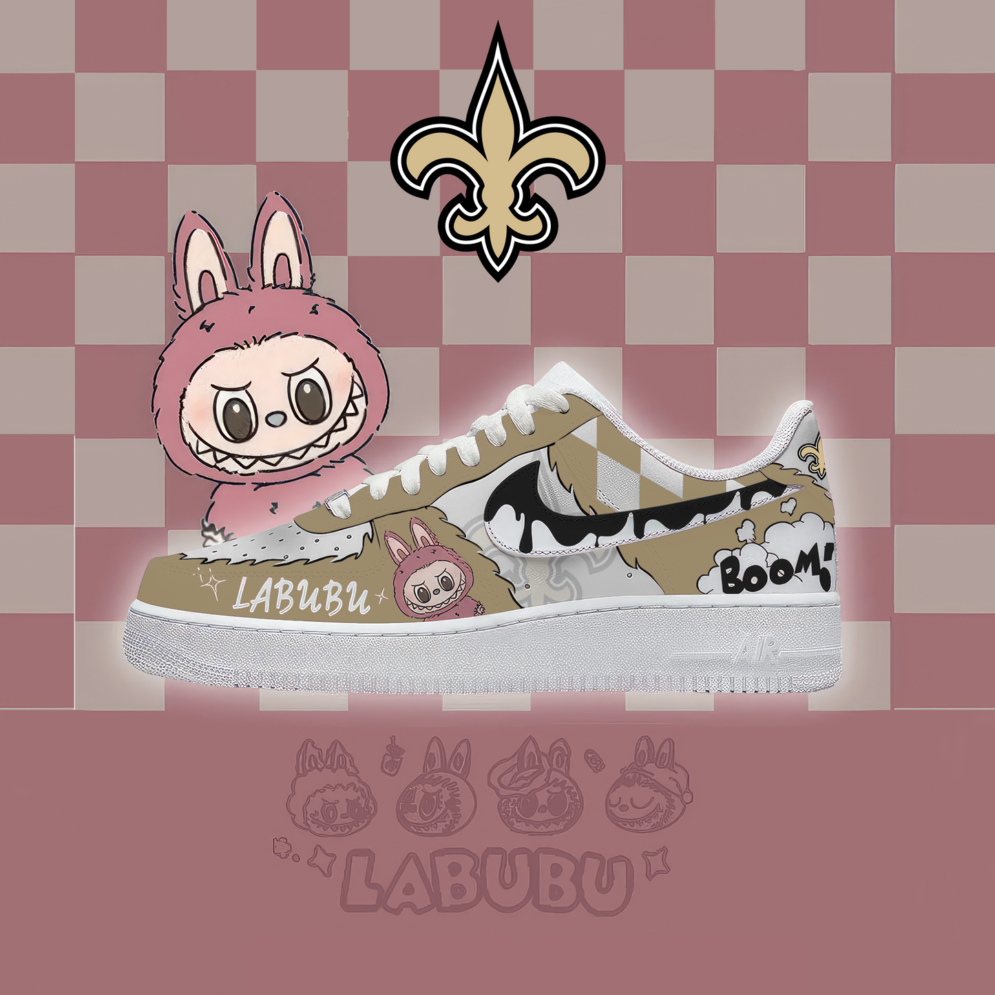 NFL NOS x Labubu Premium AF1 Sneaker DDT CTND