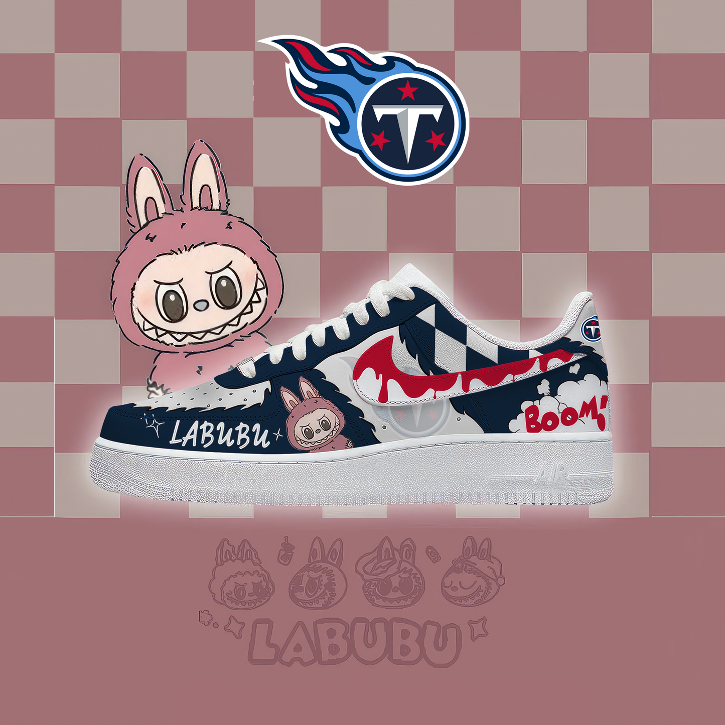 NFL TT x Labubu Premium AF1 Sneaker DDT CTND