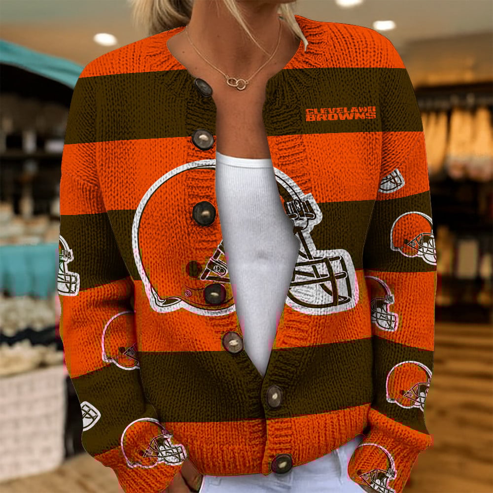 NFL x CLE Women's Cardigan Sweater HLP