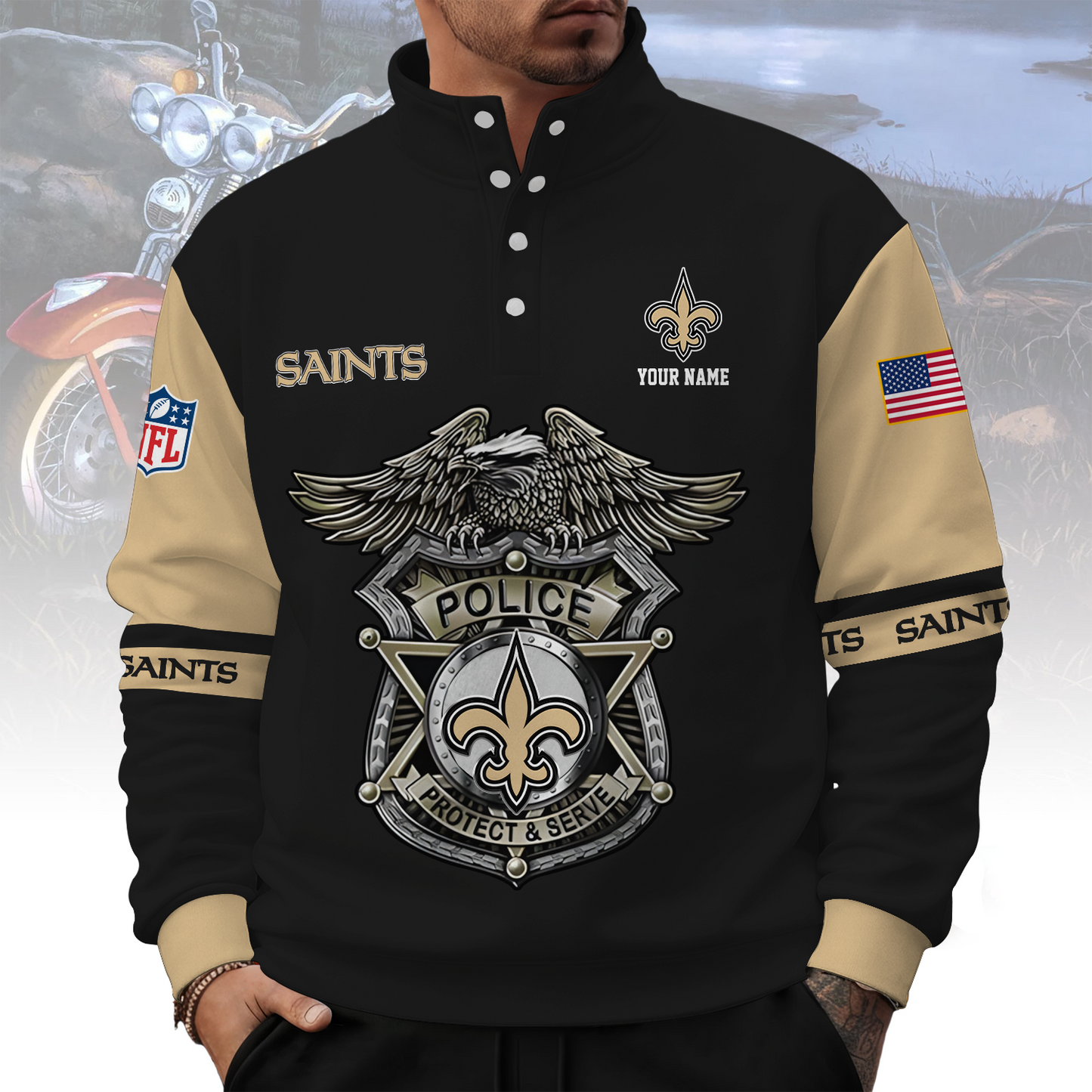 NO x NFL Western Style Sweater With Buckles DatND ThuongNH