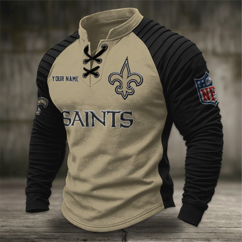 NOS x NFL Men Stand Collar Long Sleeve Top DDT CTND